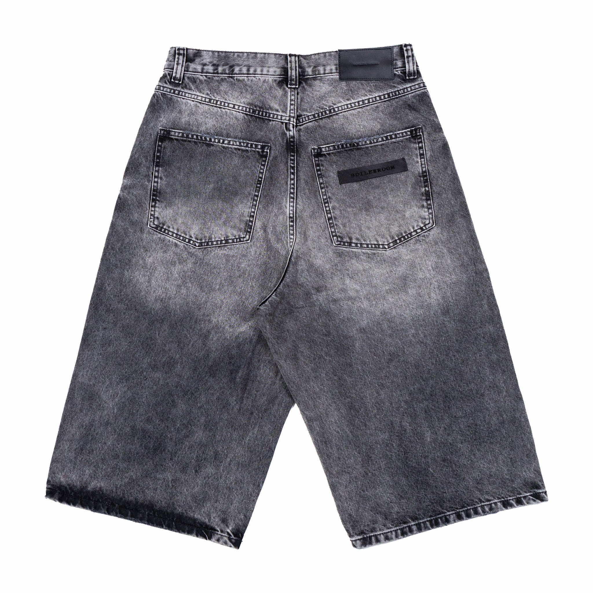 Boiler Room Denim Shorts (Black)