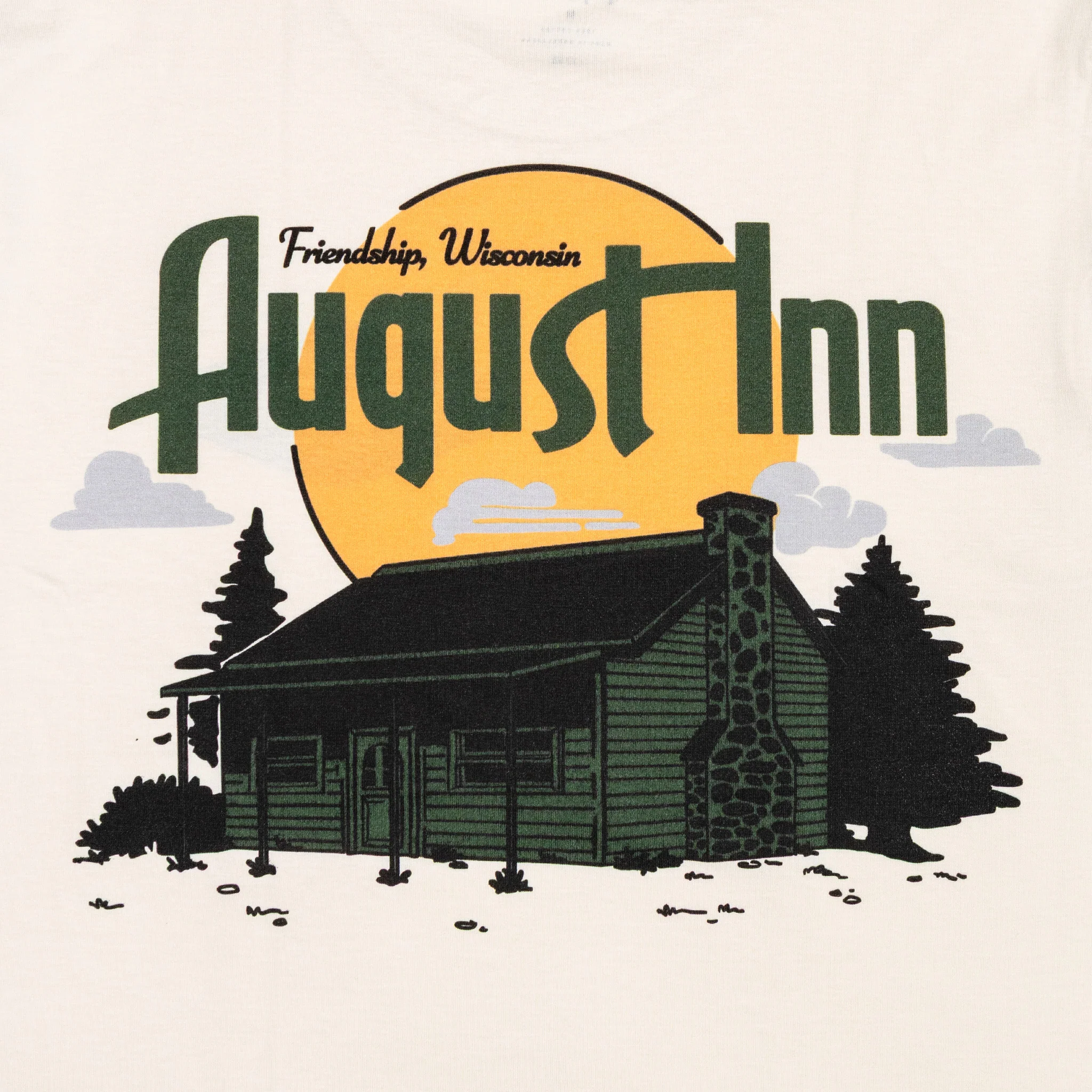 August Inn "Friendship" 5.3oz Midweight T-Shirt (Ecru)