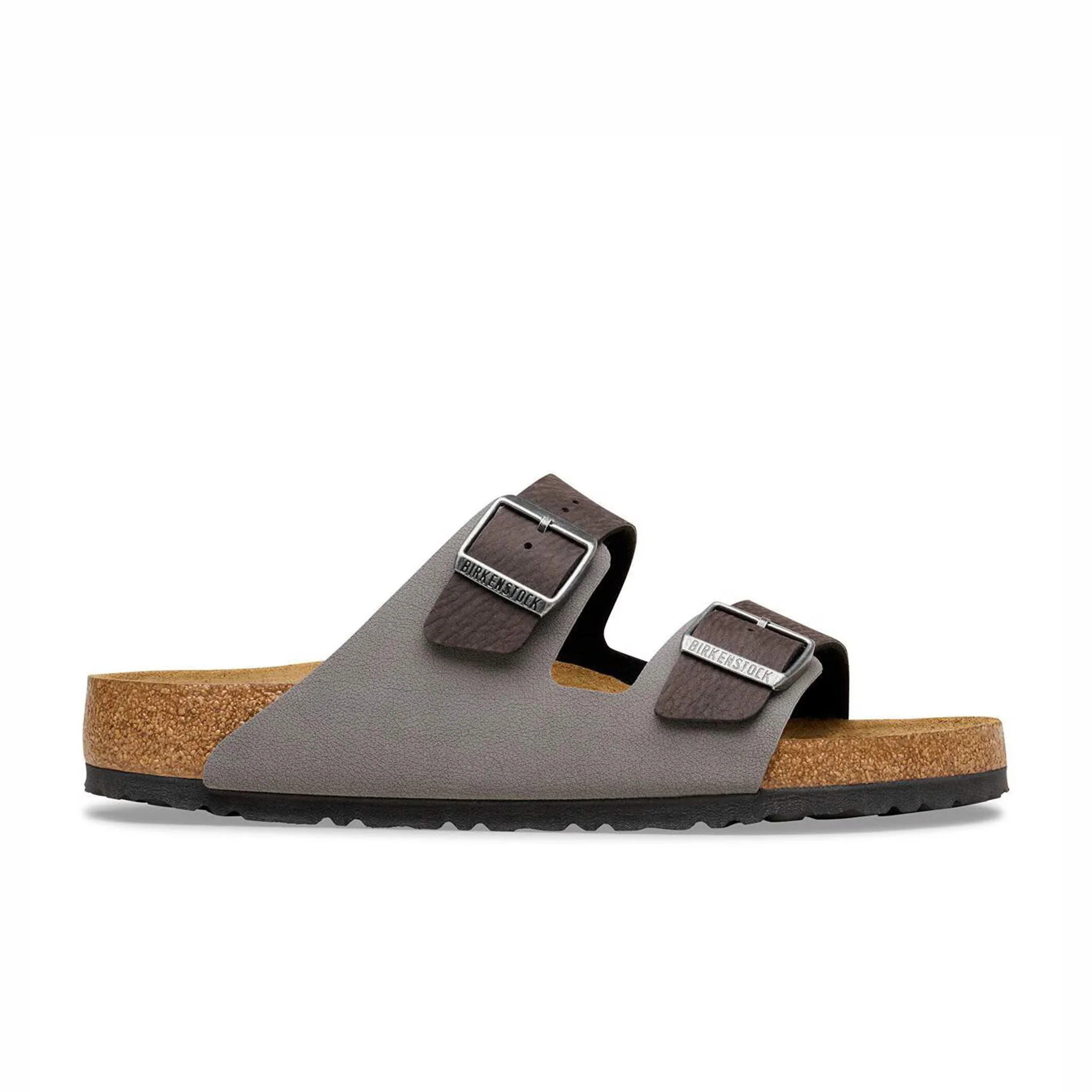 Birkenstock Men's Arizona Mixed Synthetic Material - Regular (Black/Dark Gray)