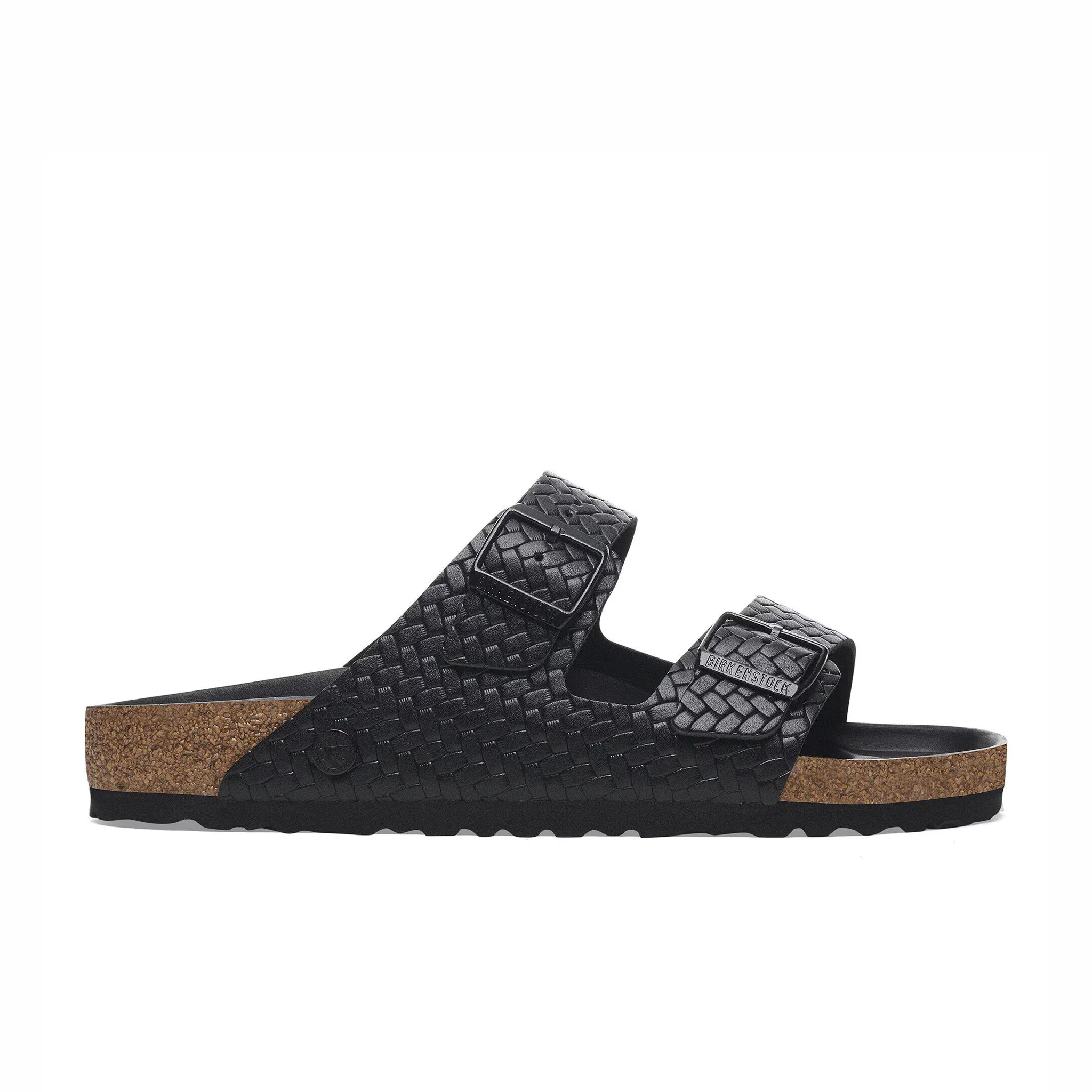 Birkenstock Women's Arizona Leather - Narrow (Woven Embossed Black)