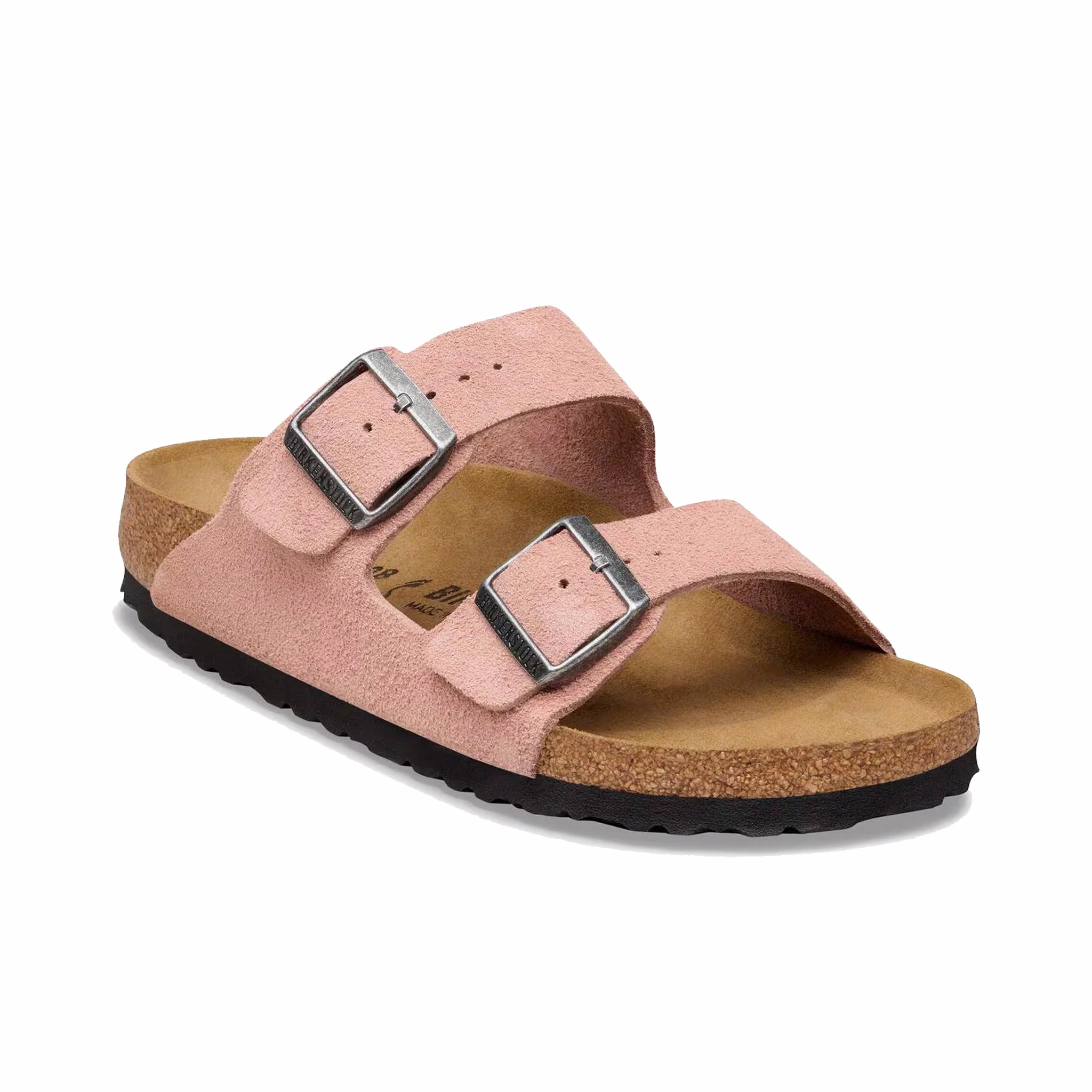 Birkenstock Women's Arizona Suede Leather - Regular (Pink Clay)