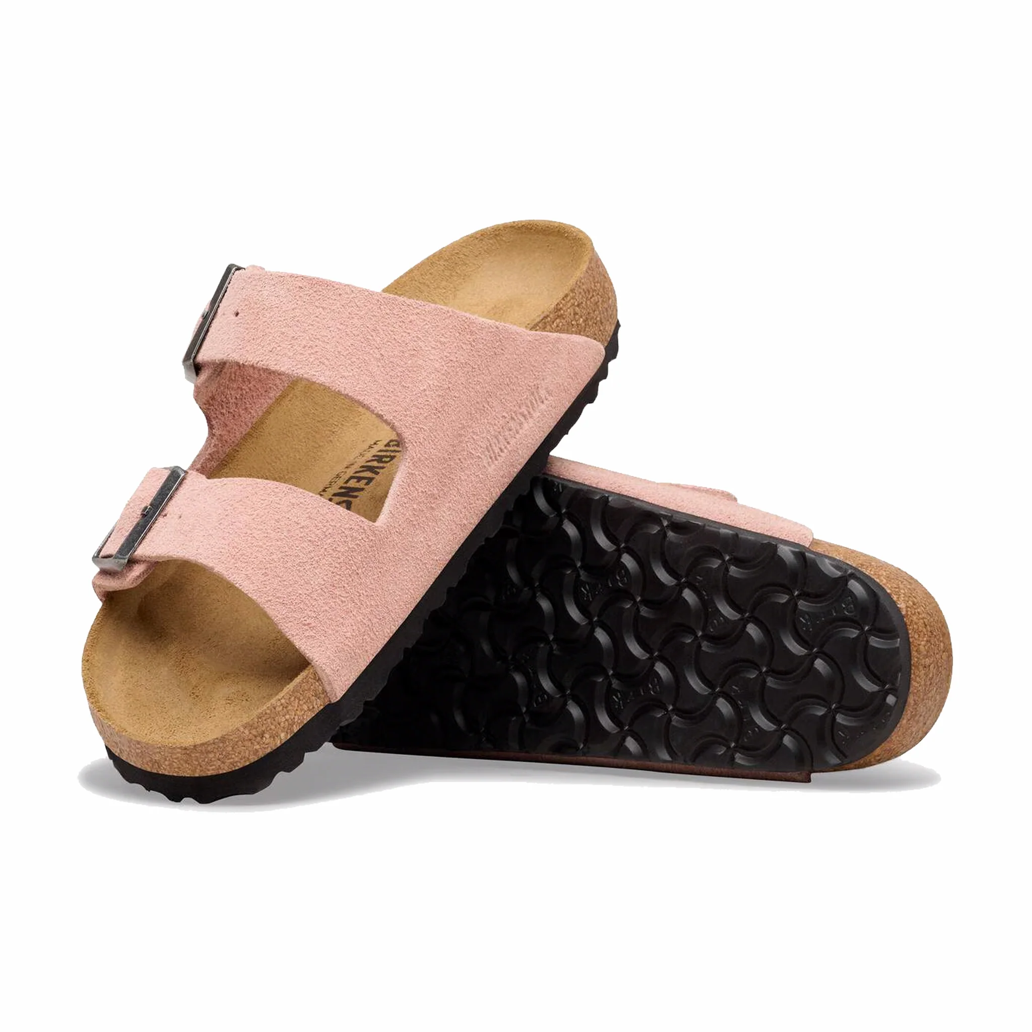 Birkenstock Women's Arizona Suede Leather - Regular (Pink Clay)