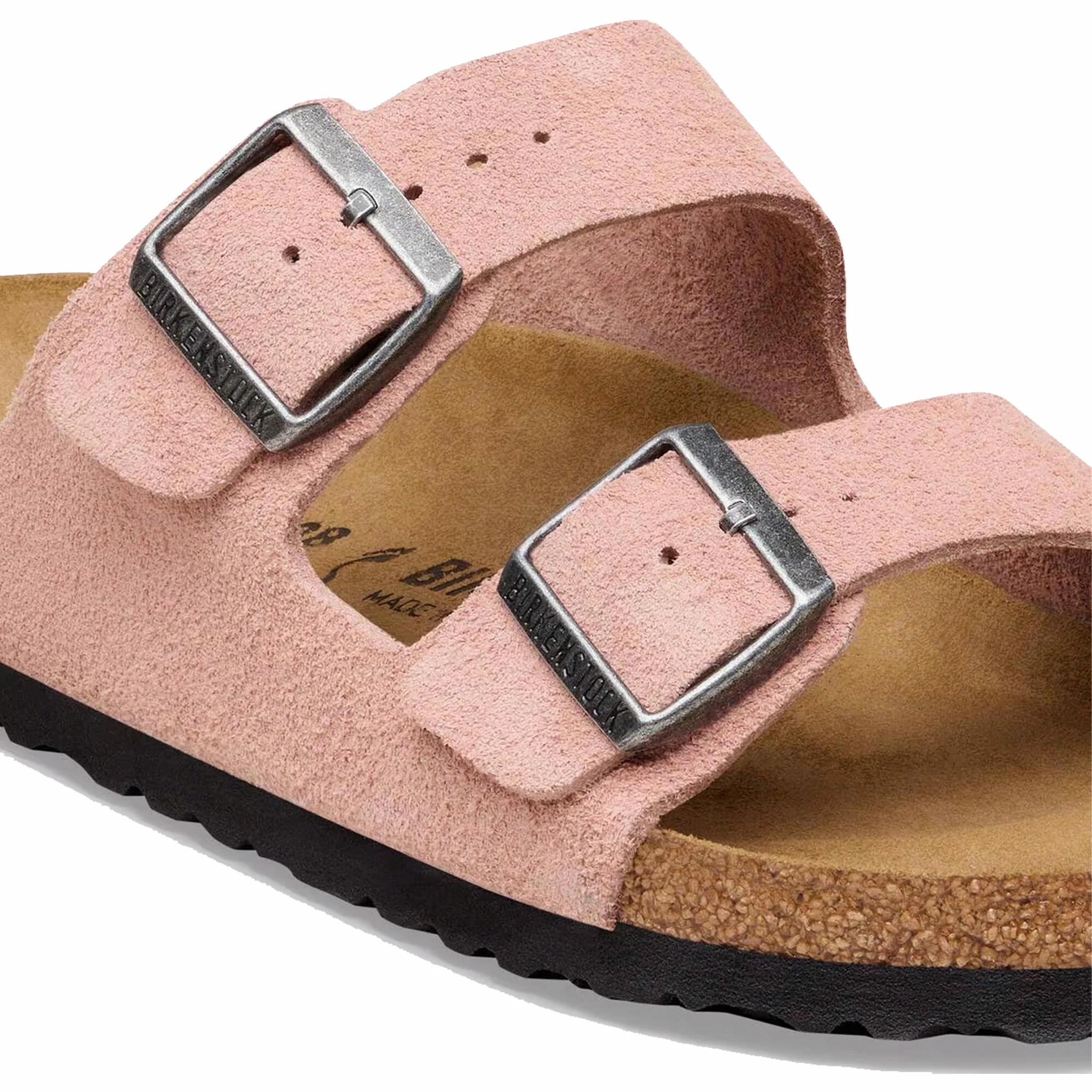 Birkenstock Women's Arizona Suede Leather - Regular (Pink Clay)