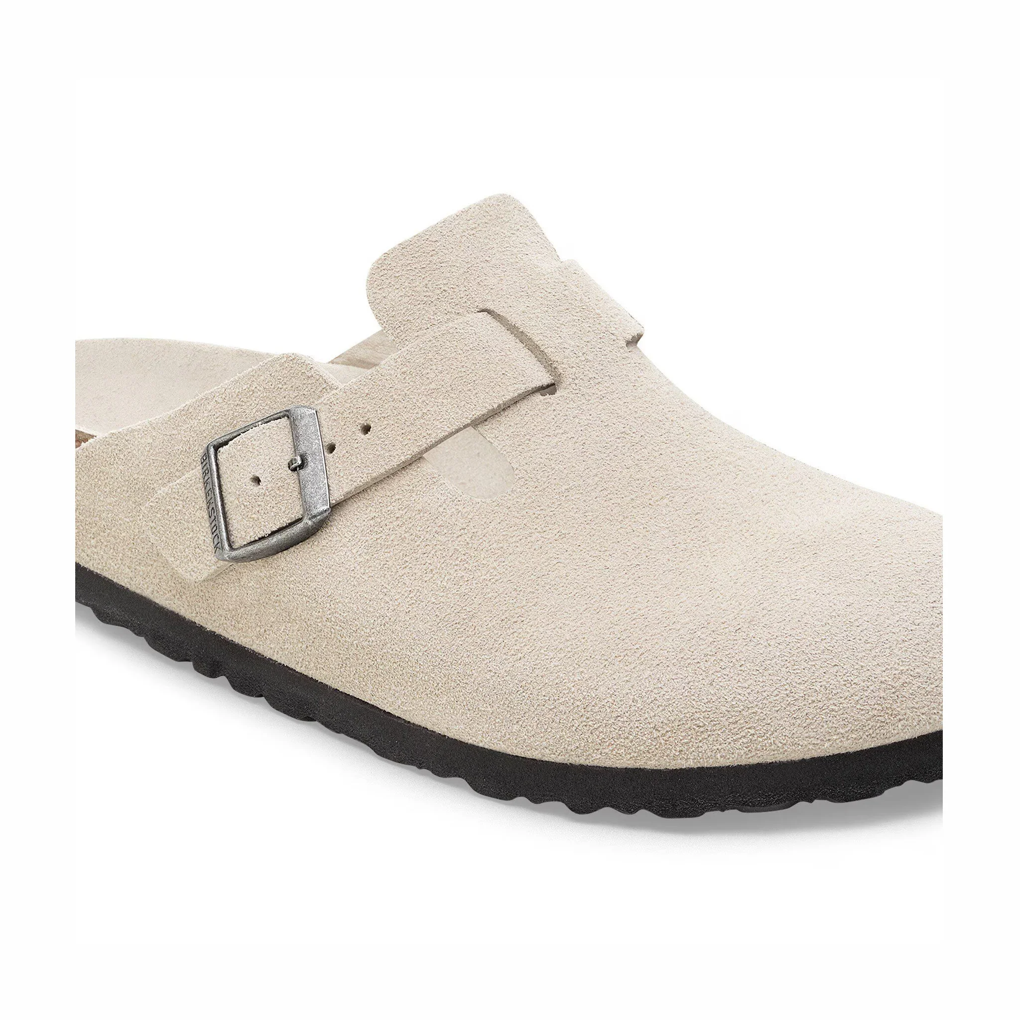Birkenstock Women's Boston Suede Leather - Narrow (Oyster Tonal)