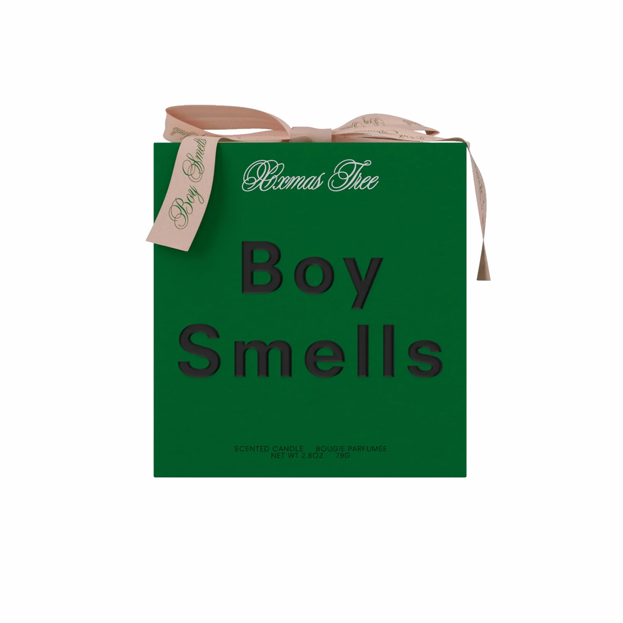 Boy Smells "Xxmas Tree" Candle