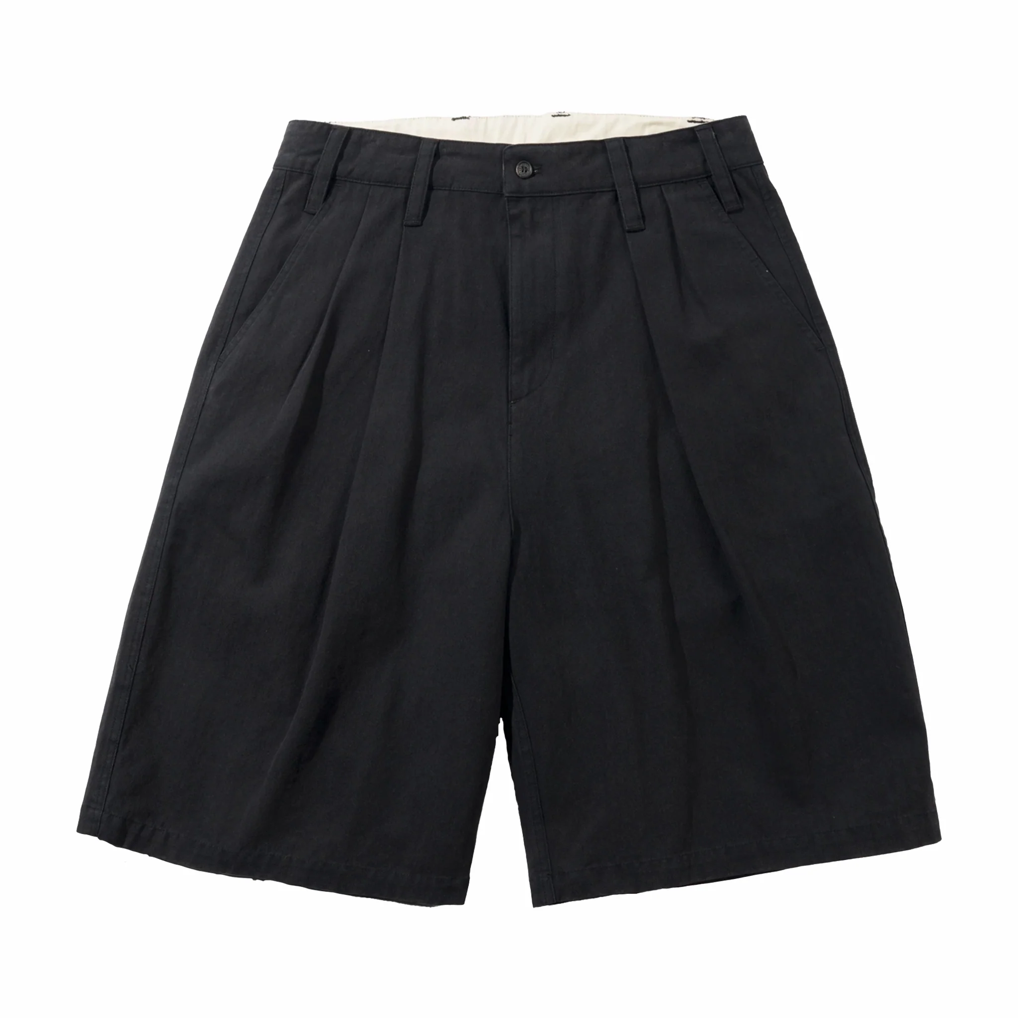 Butter Goods Pleated Shorts (Washed Black)