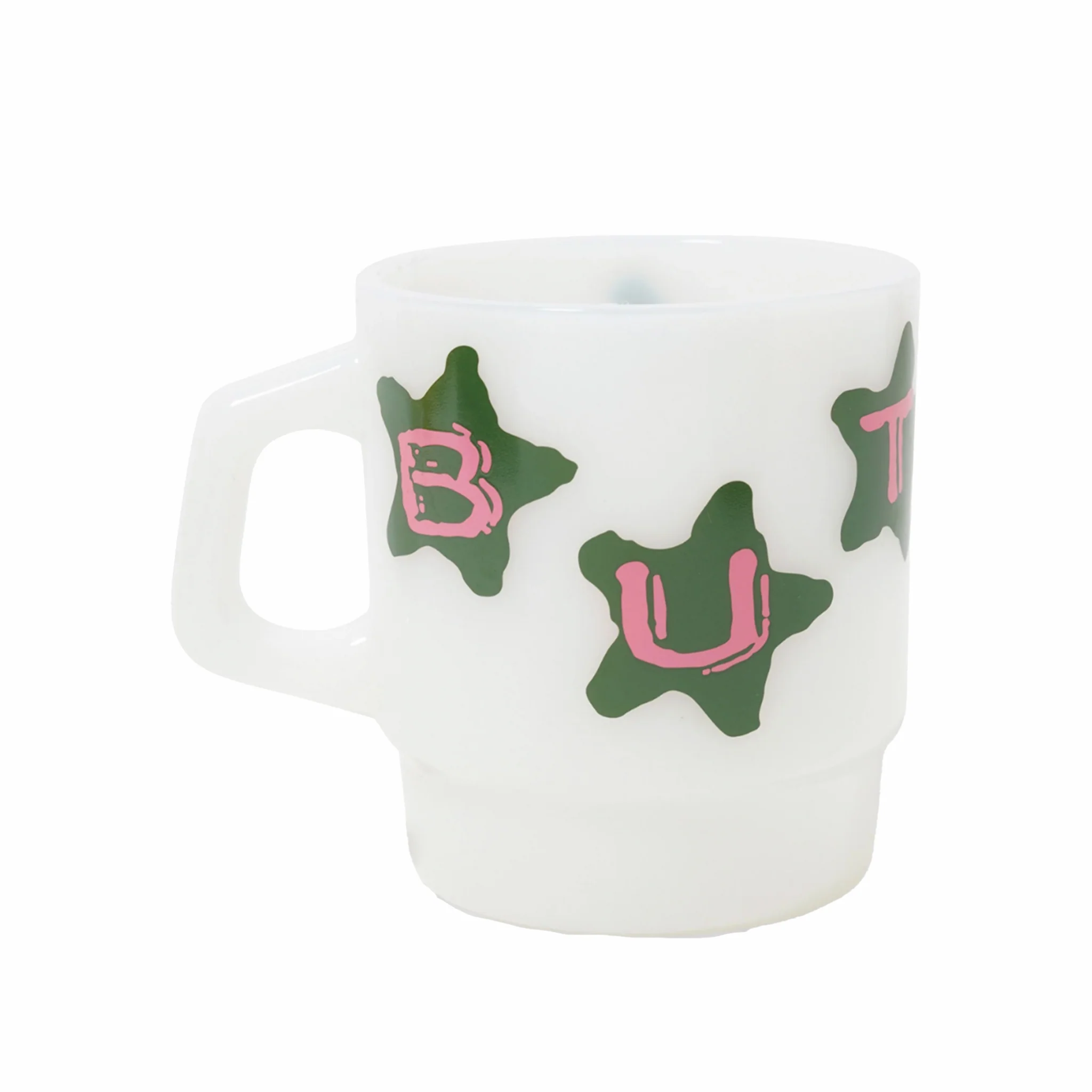 Butter Goods Stars Milk Glass (White)