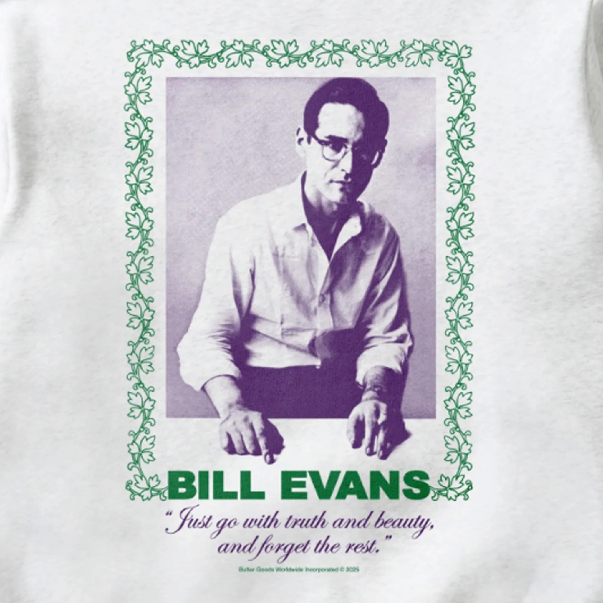 Butter Goods x Bill Evans Truth & Beauty Crewneck (Ash)