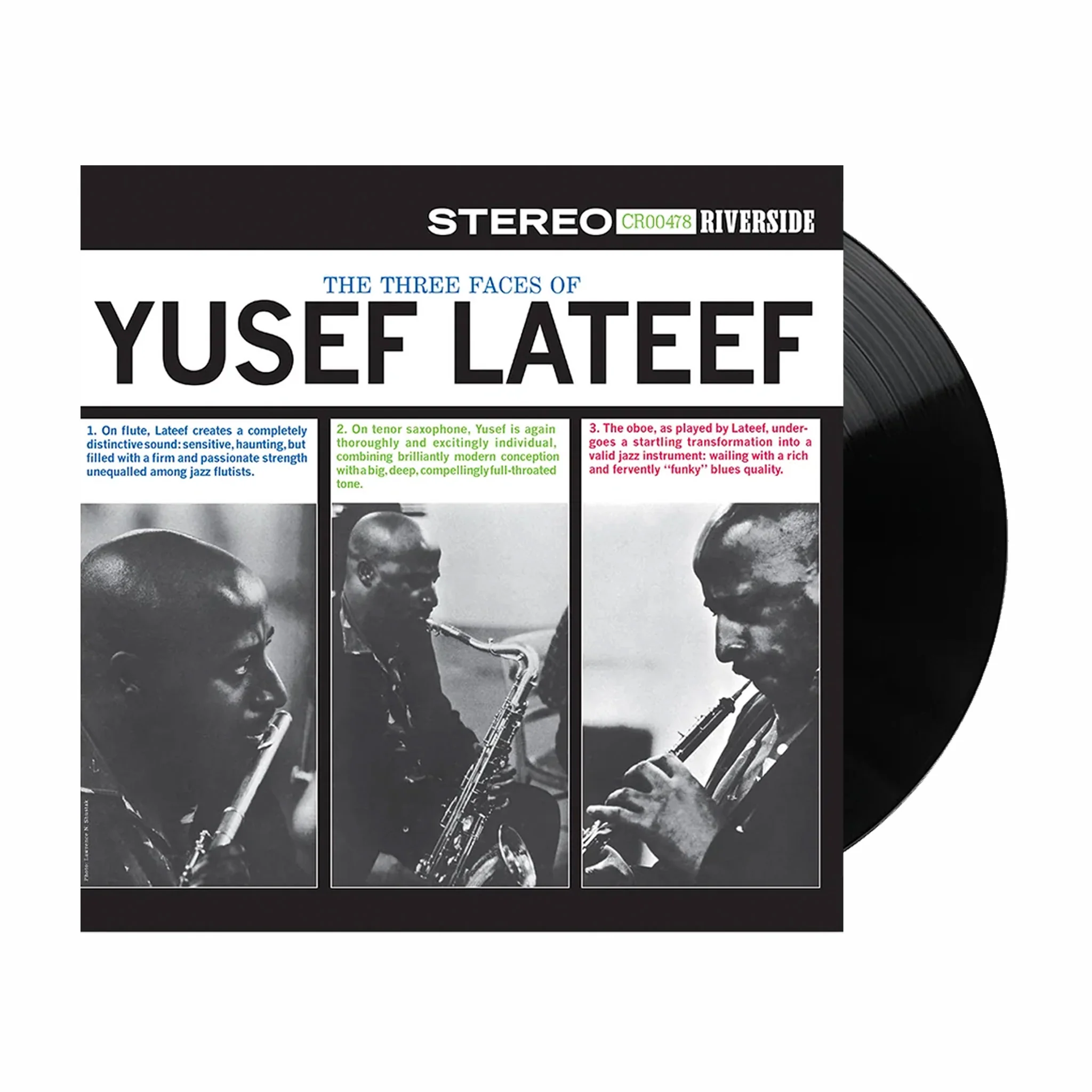 Yusef Lateef "The Three Faces Of Yusef Lateef" LP (Black Vinyl)
