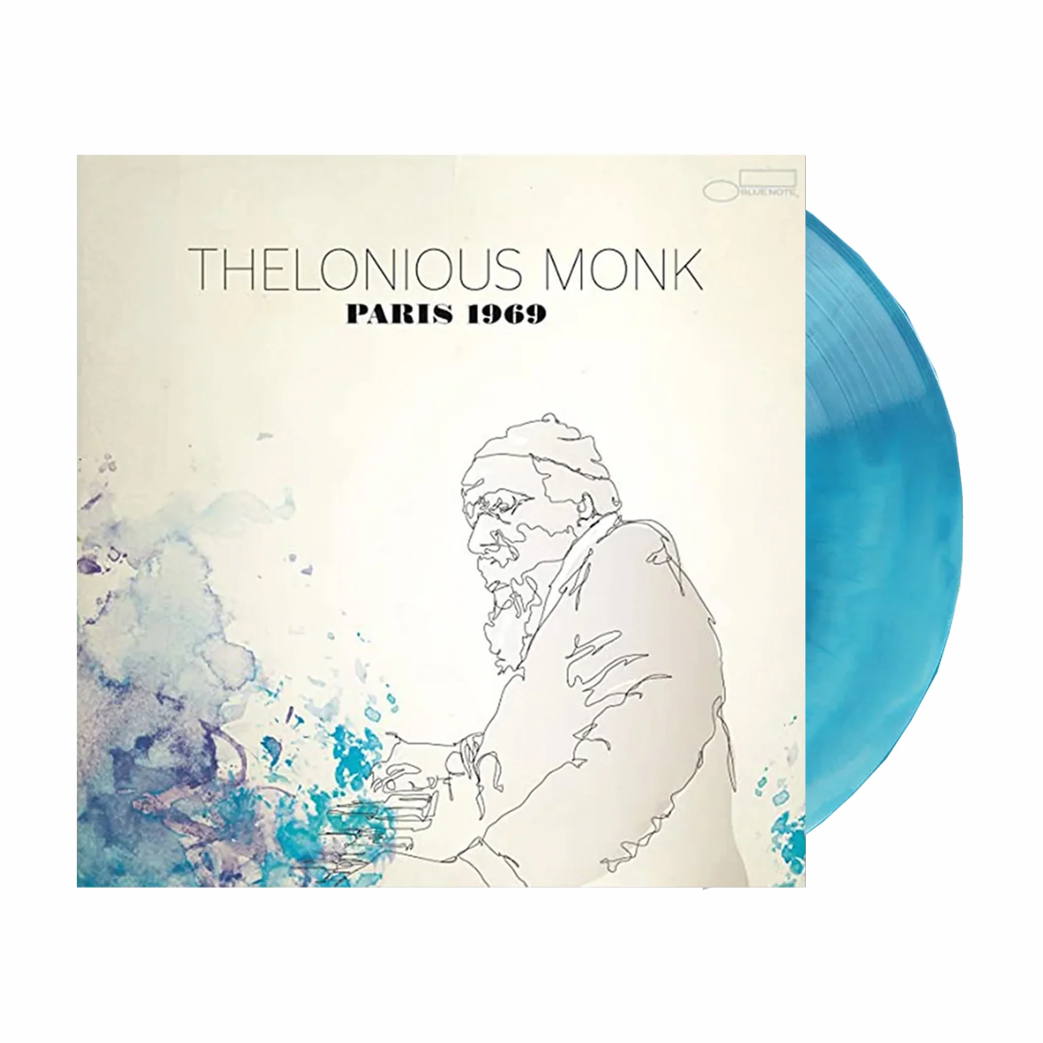 Thelonious Monk "Paris 1969" 2XLP (Light Blue Galaxy Vinyl)