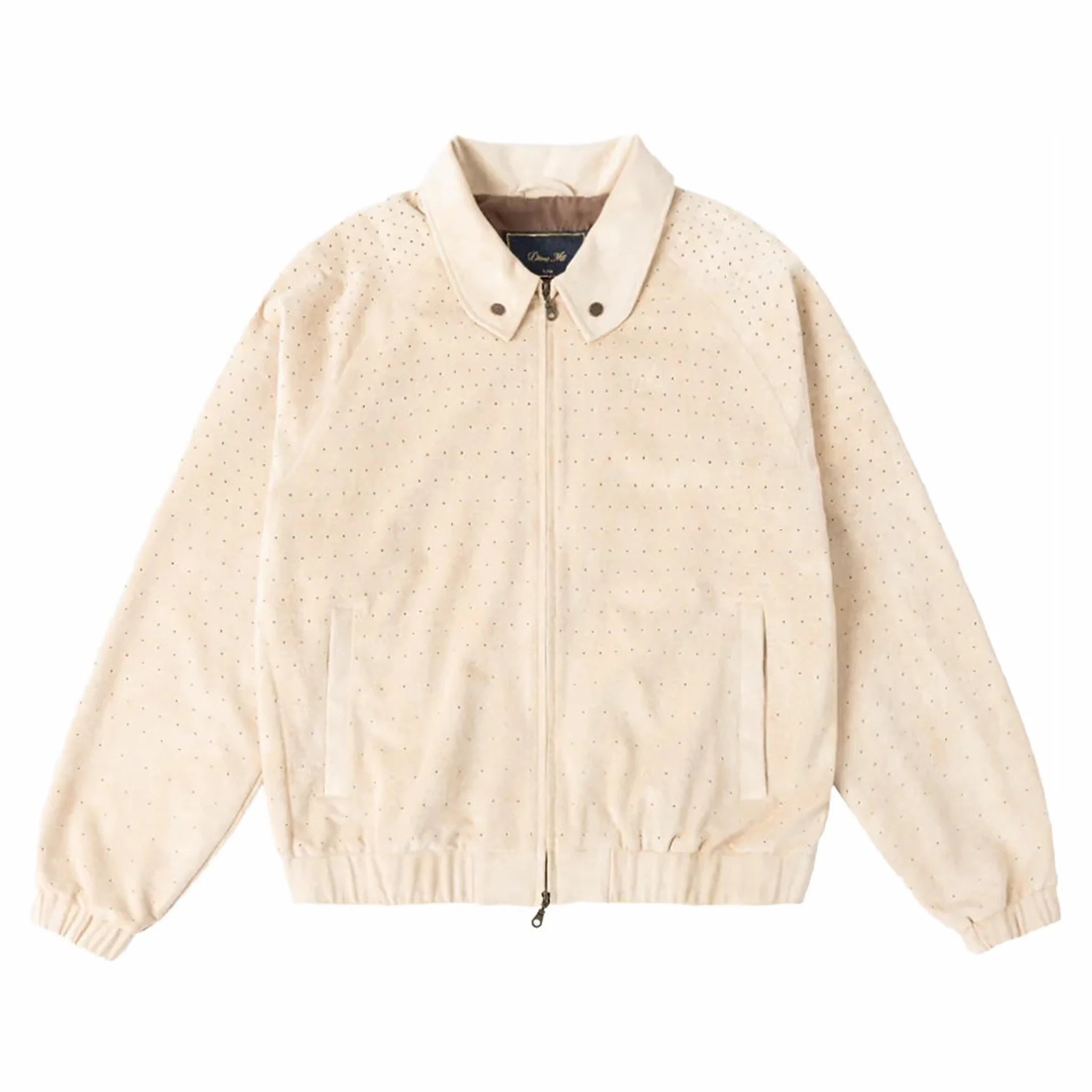 Dime Perforated Faux Suede Jacket (Tan)