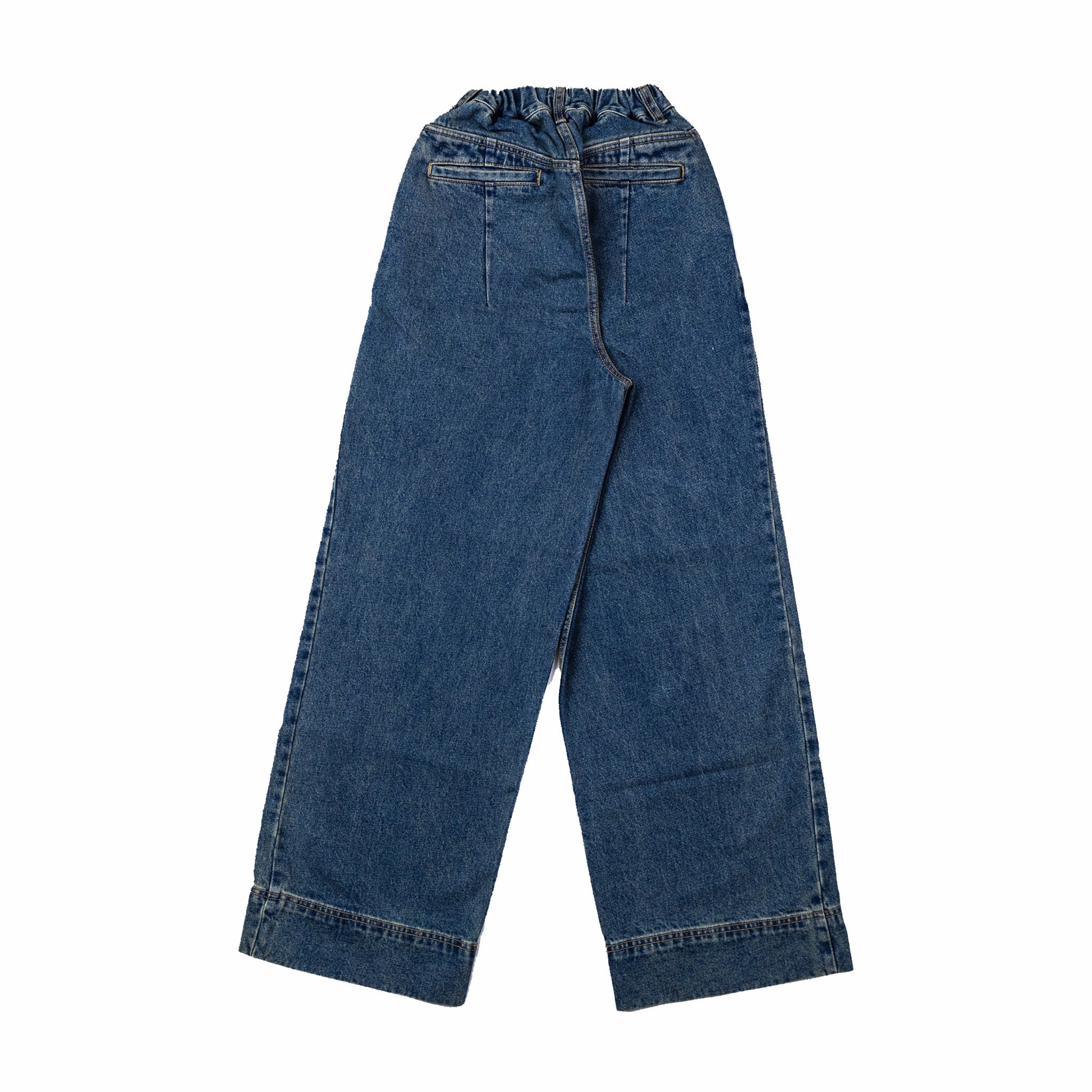 Estudio Niksen Big Hem Denim Jeans (Blue Wash)