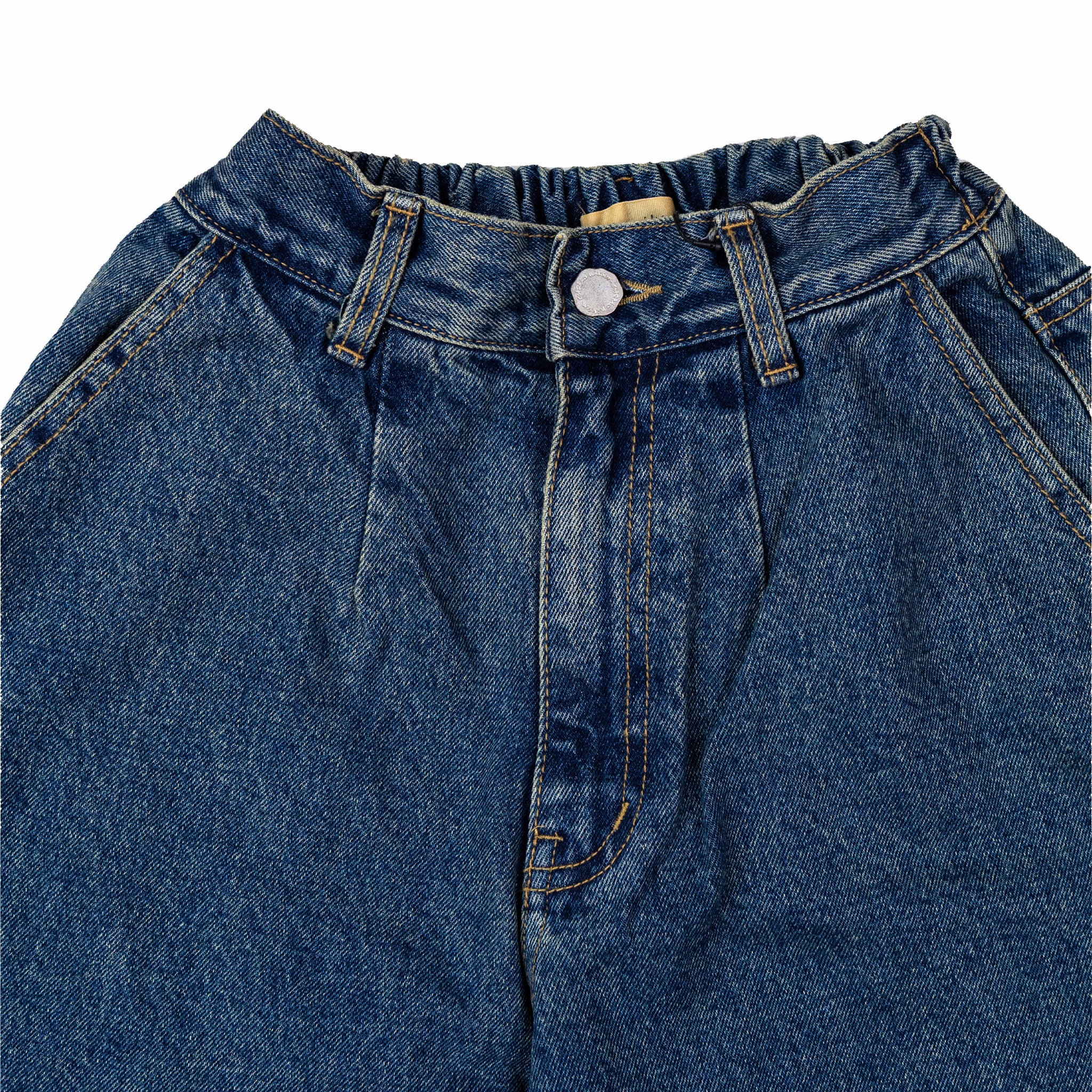 Estudio Niksen Big Hem Denim Jeans (Blue Wash)