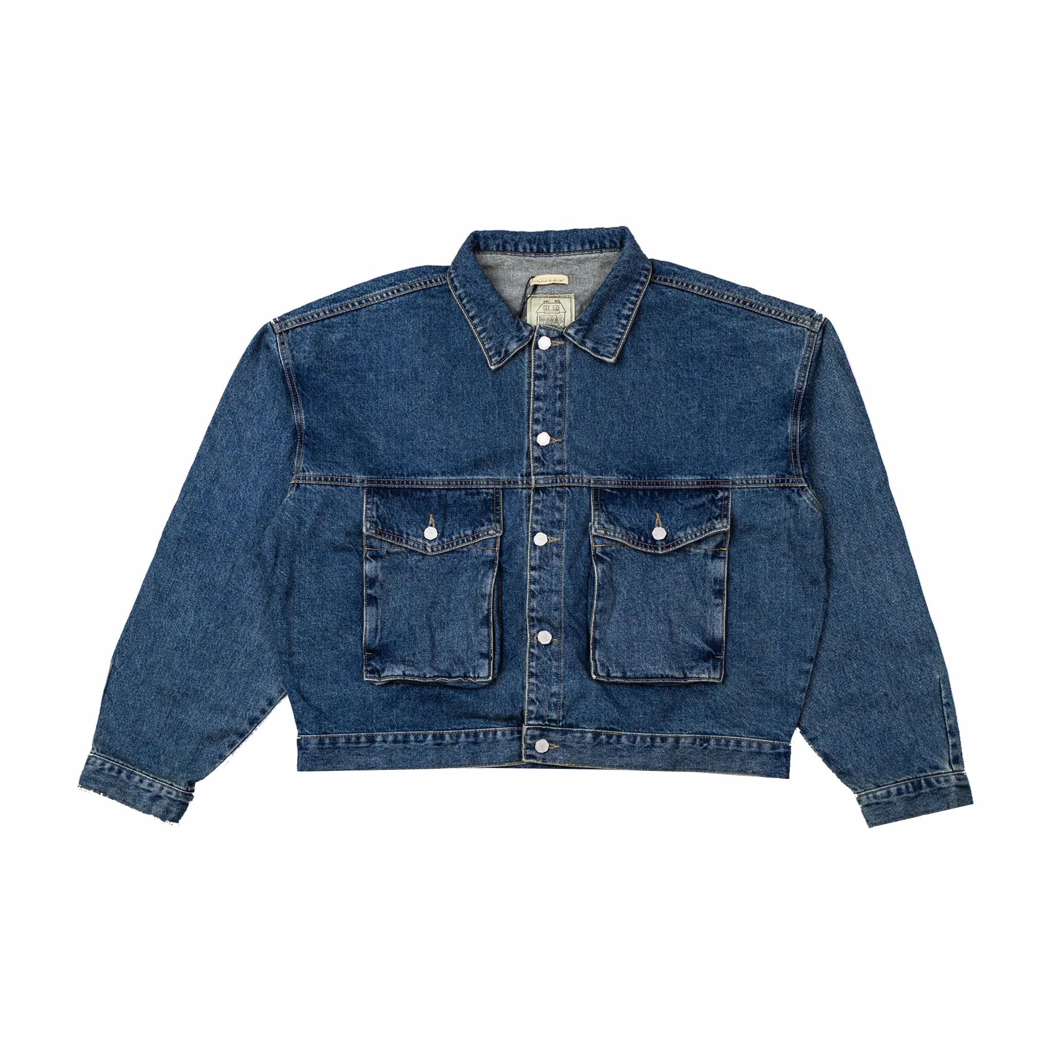 Estudio Niksen Boxy Denim Trucker Jacket (Blue Wash)