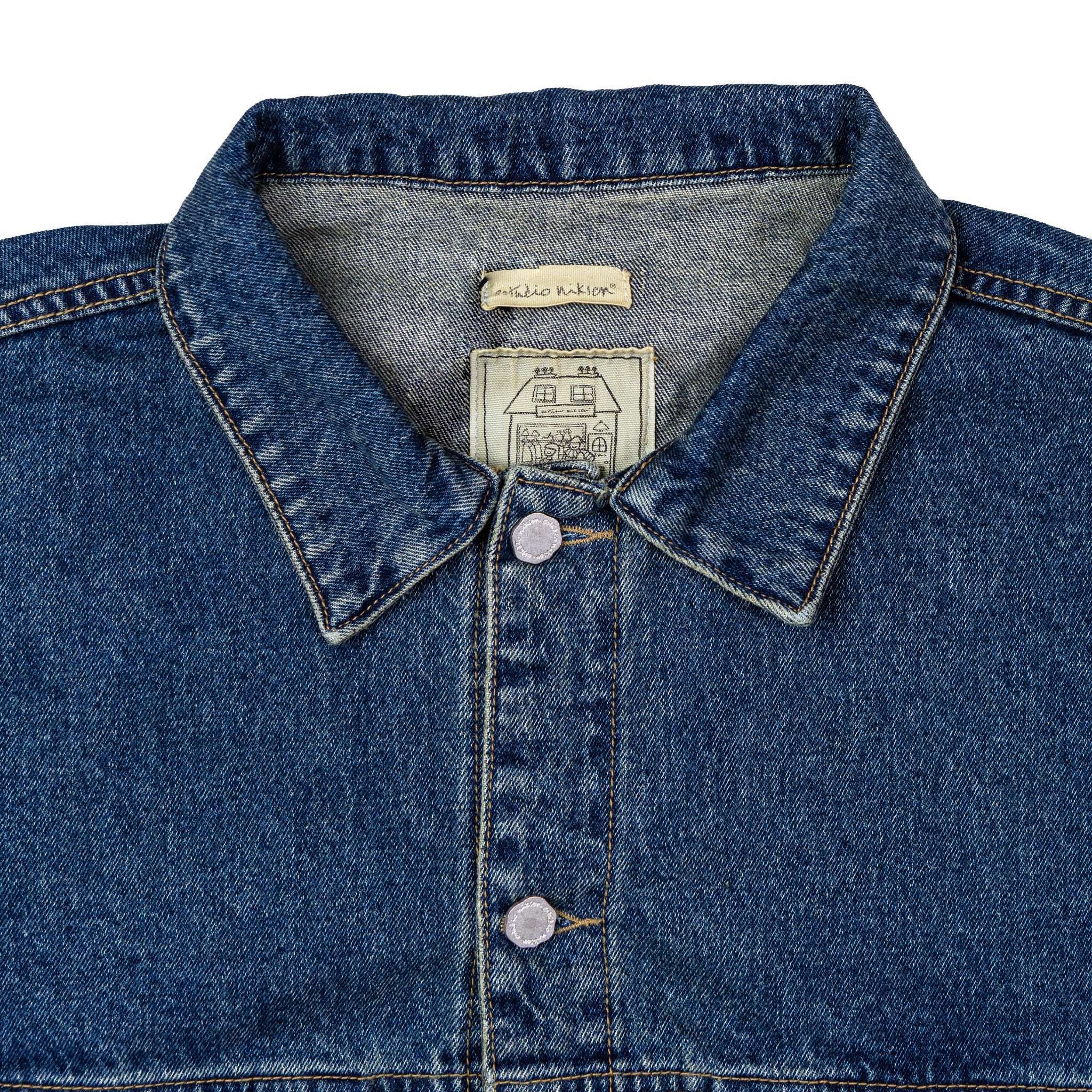 Estudio Niksen Boxy Denim Trucker Jacket (Blue Wash)