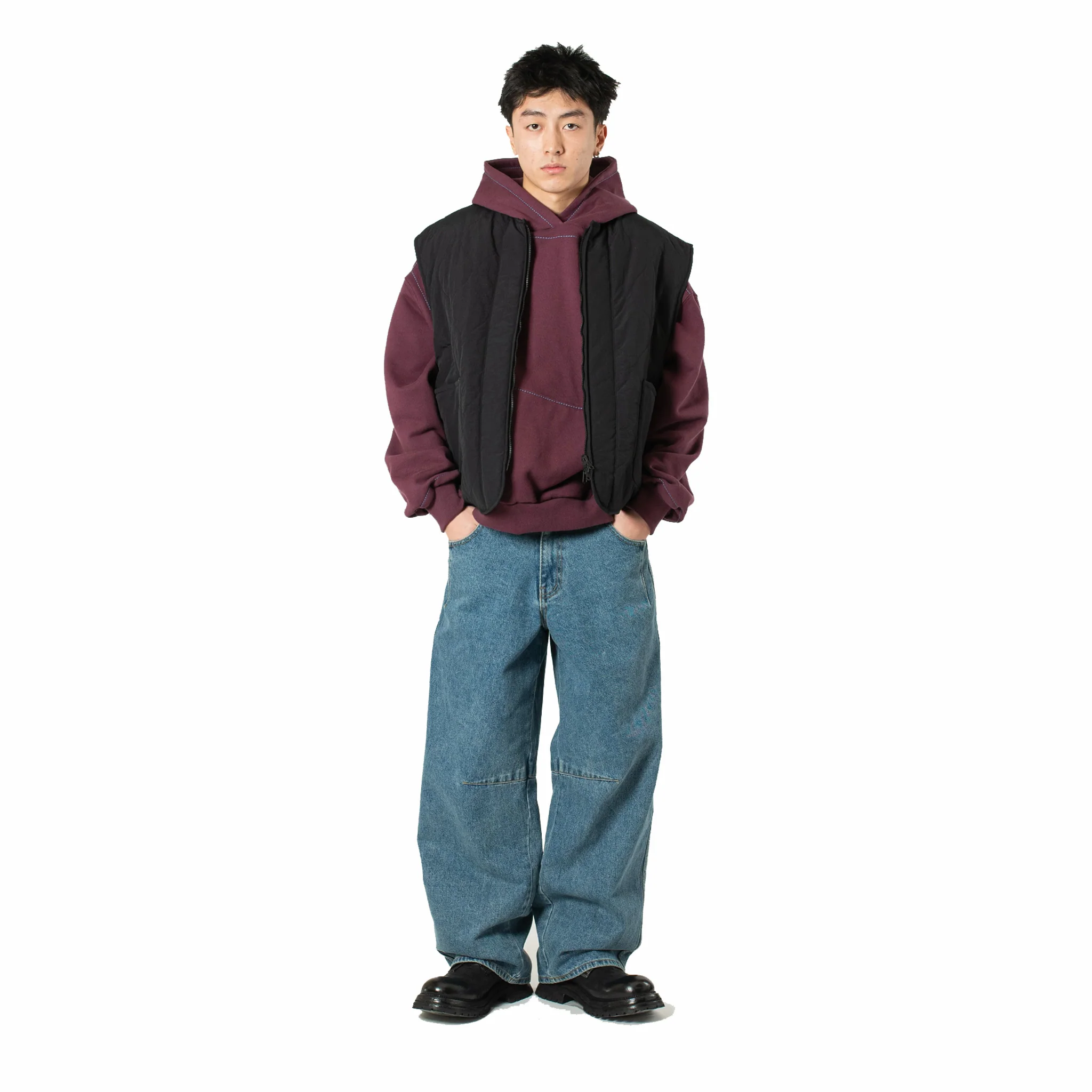 Estudio Niksen Half-Dart Maxi Jeans (Blue)