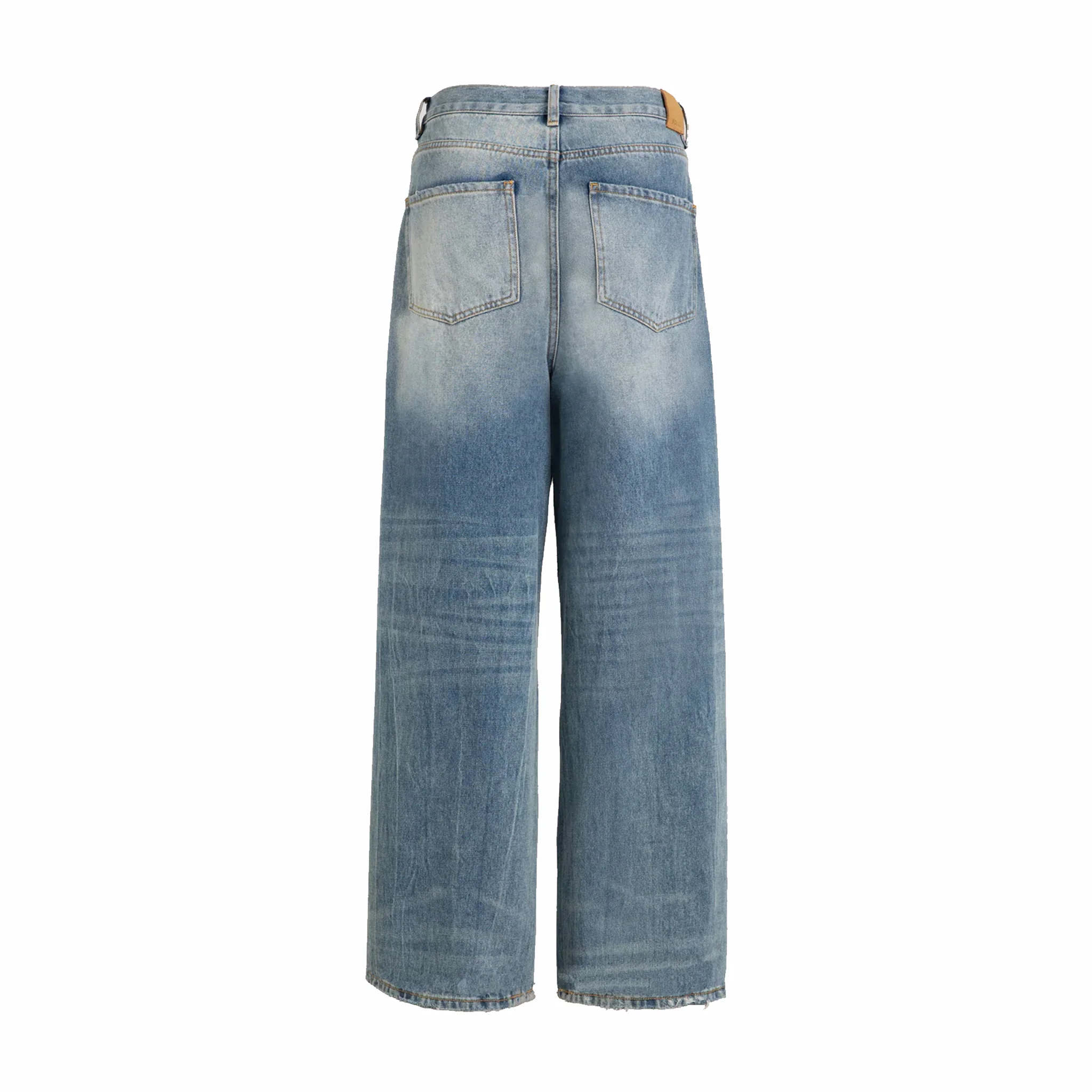Found Lacy Baggy Jeans (Vintage Blue)