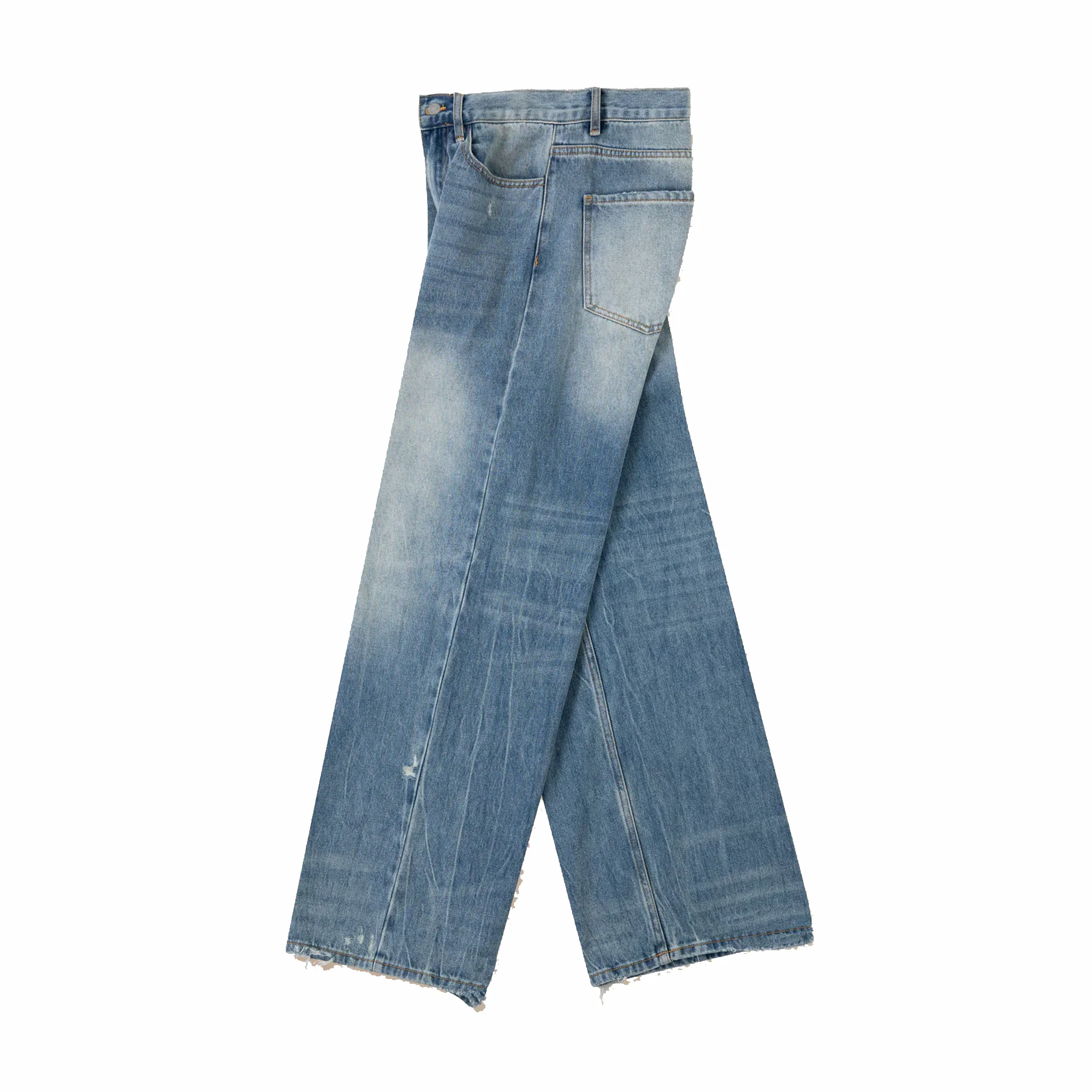 Found Lacy Baggy Jeans (Vintage Blue)