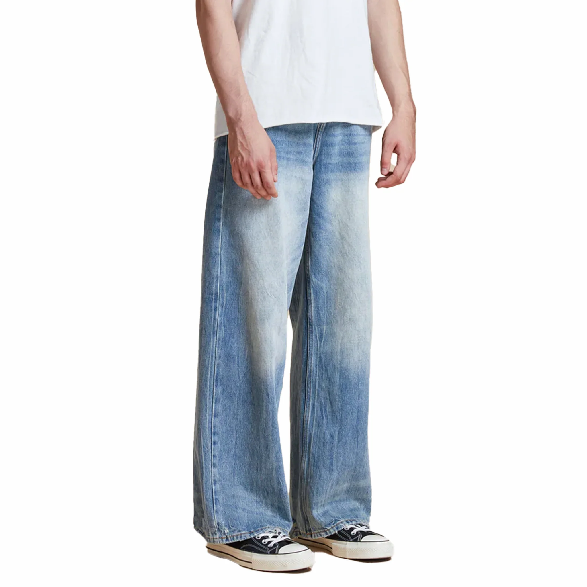 Found Lacy Baggy Jeans (Vintage Blue)