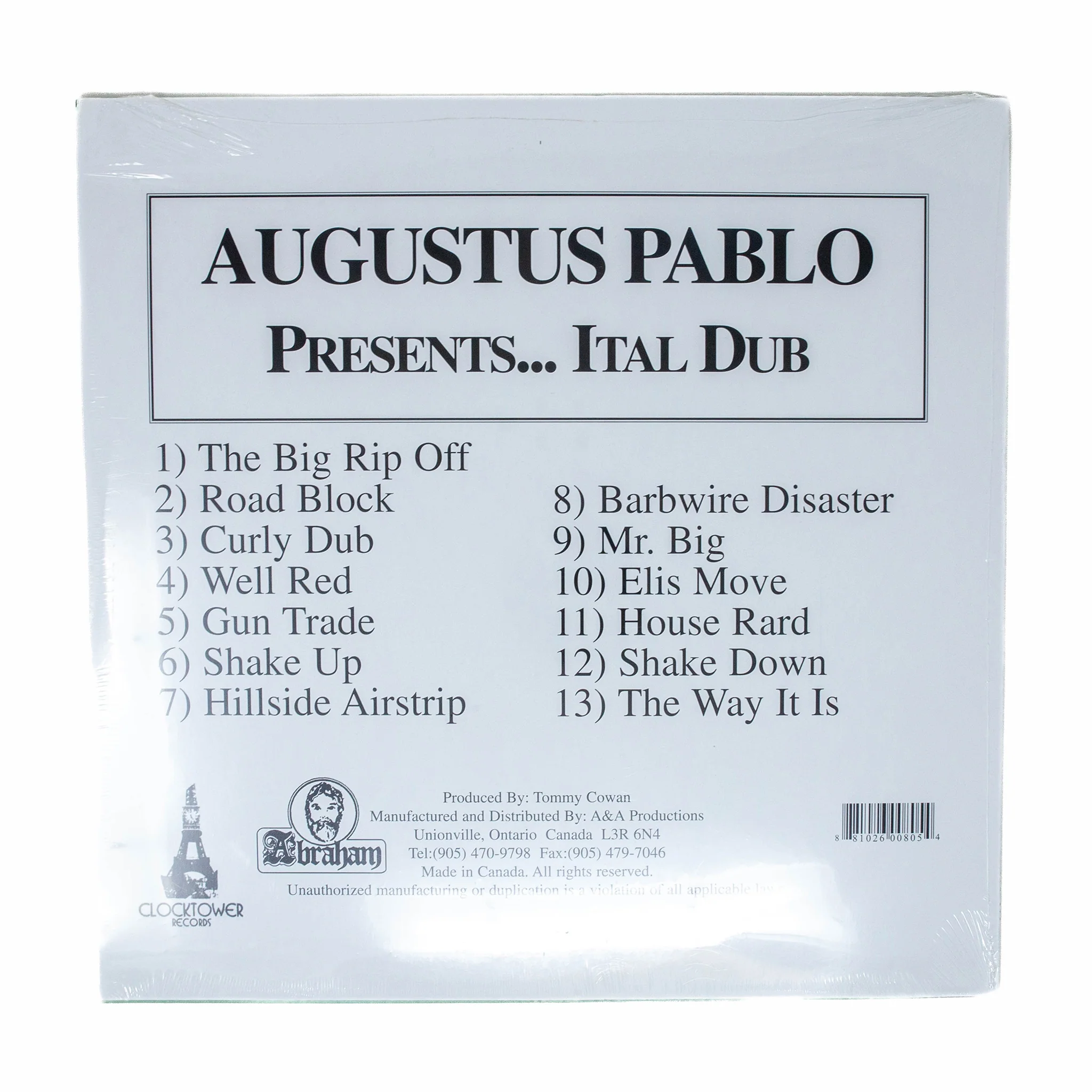 Augustus Pablo "Ital Dub" LP (Black Vinyl)