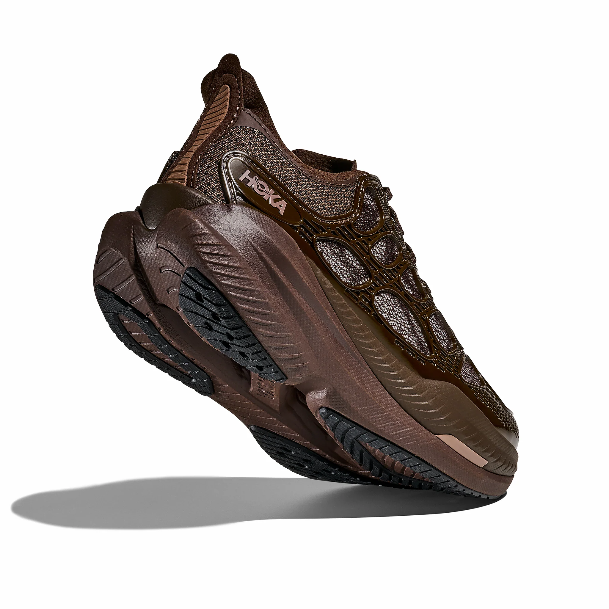 HOKA Men's Mach X Caged (Walnut/Soaring Blue)