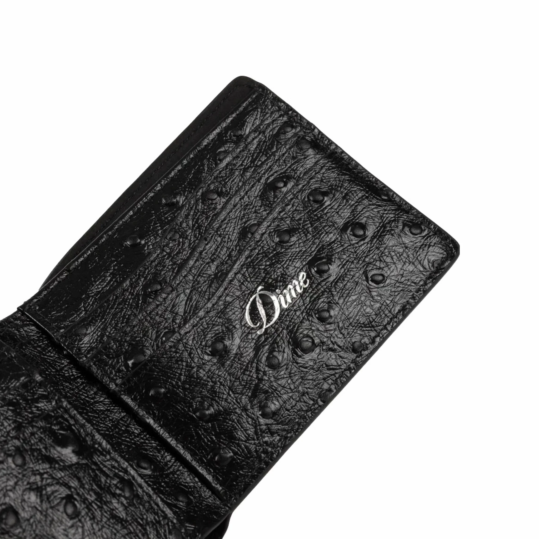Dime Fauxstrich Wallet (Black)