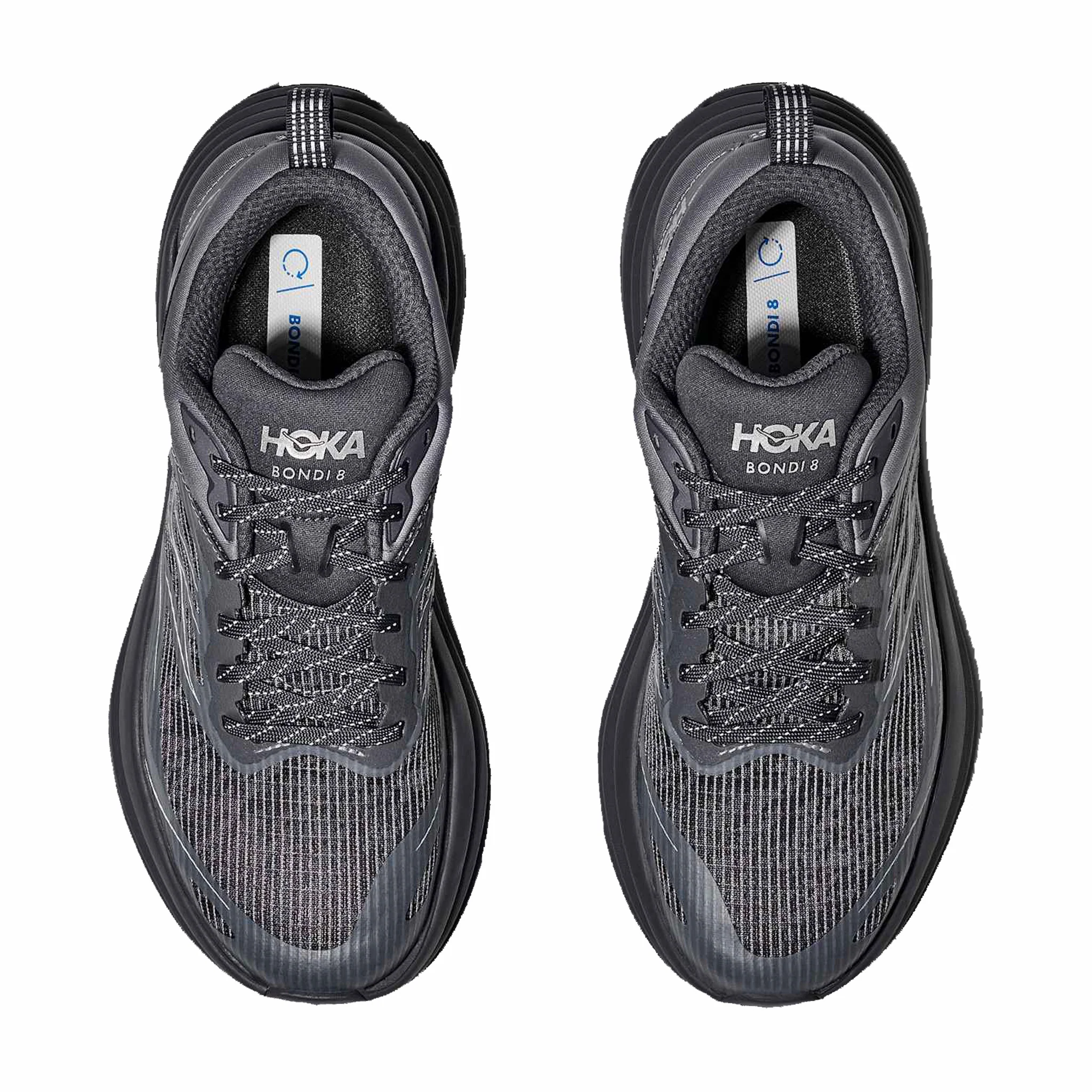 Hoka Unisex Bondi 8 TS Caged (Charcoal Grey/Grey Skies)