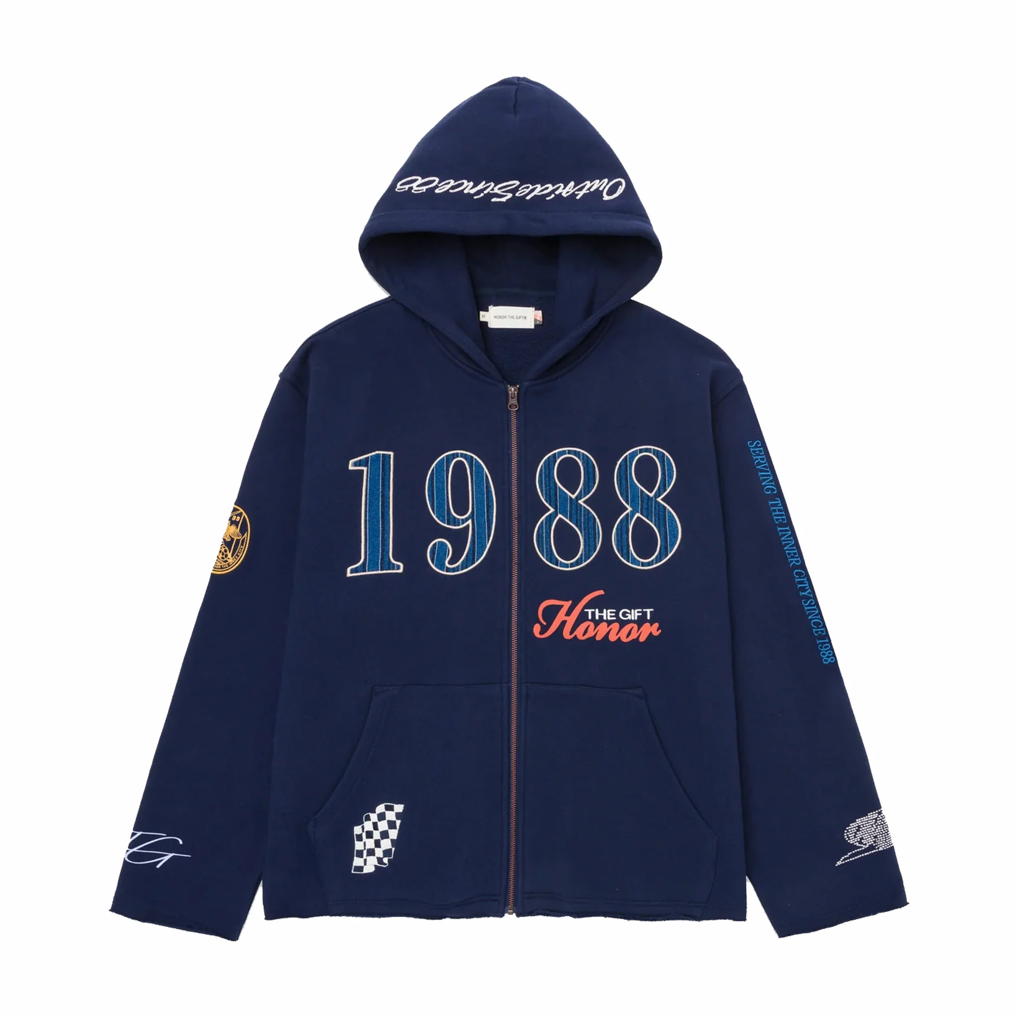 Honor The Gift 1988 Full Zip Hoodie (Navy)