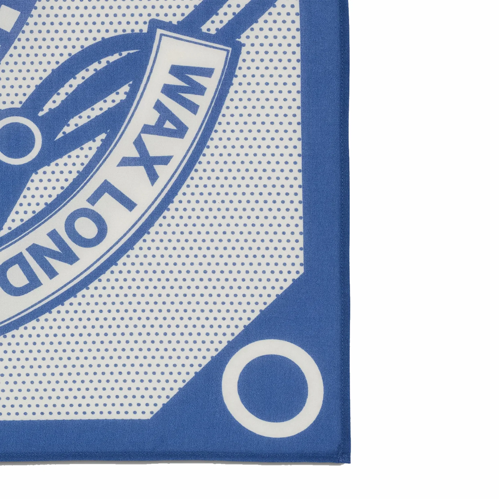 Wax London Sloane Neckscarf - Wax Bandana (Ecru/Blue)