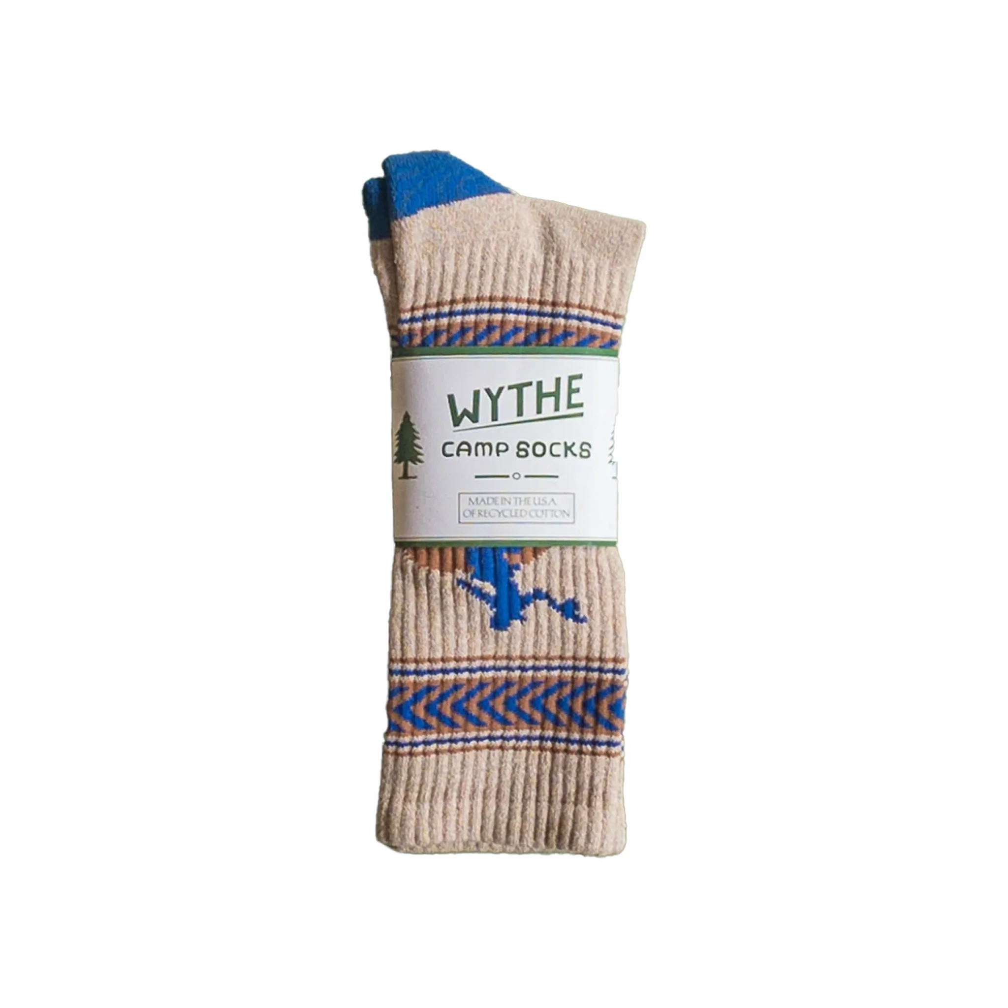 Wythe Recycled Cotton Jacquard Socks (Bucking Bronc)