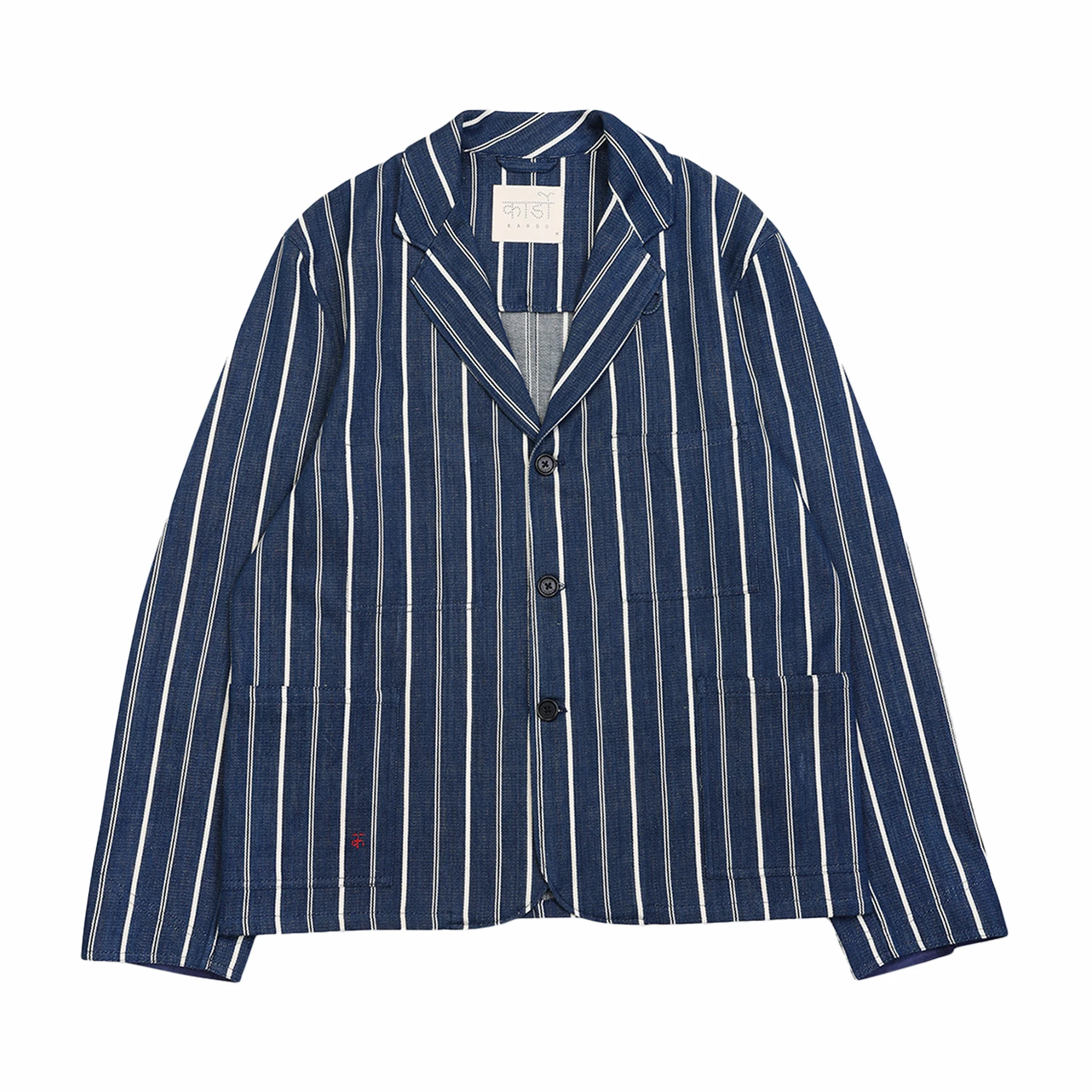 Kardo Somesh Handloom Denim Jacket (Indigo)