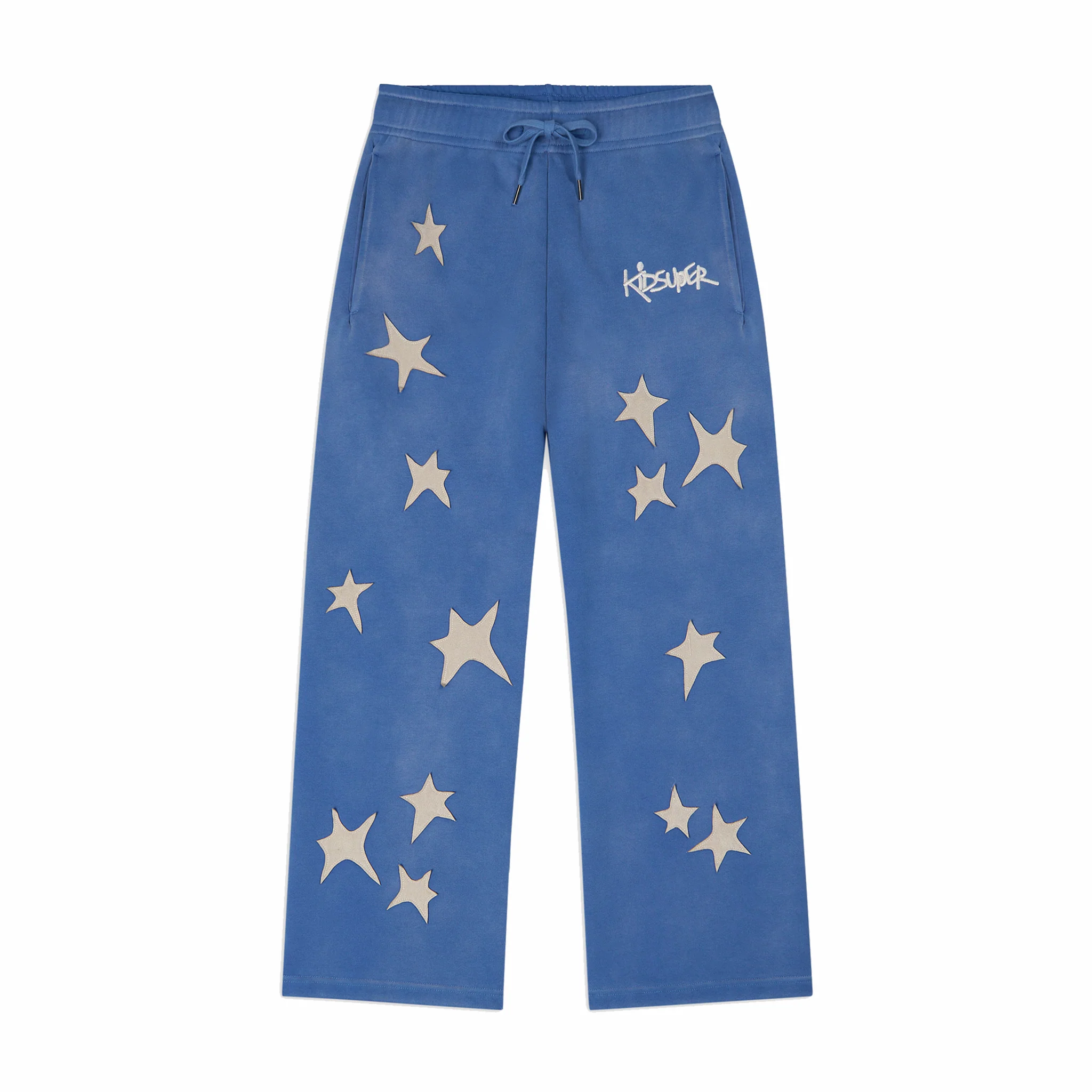 Kidsuper Stars Patchwork Sweatpants (Blue)