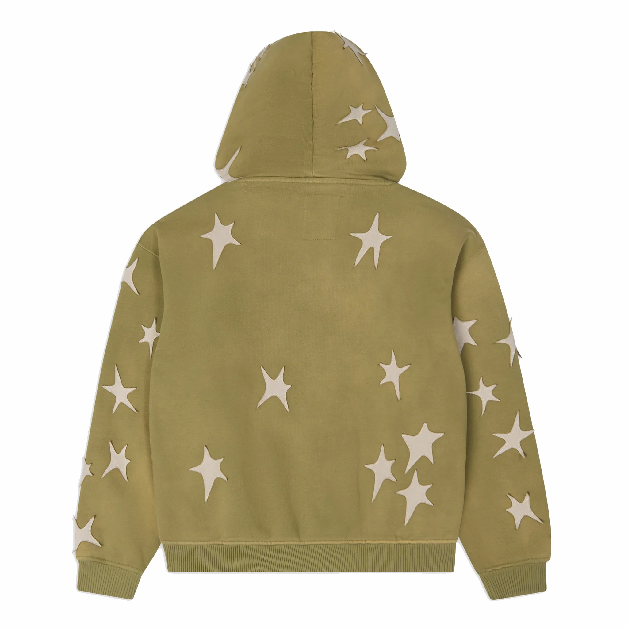 Kidsuper Stars Patchwork Washed Hoodie (Green)