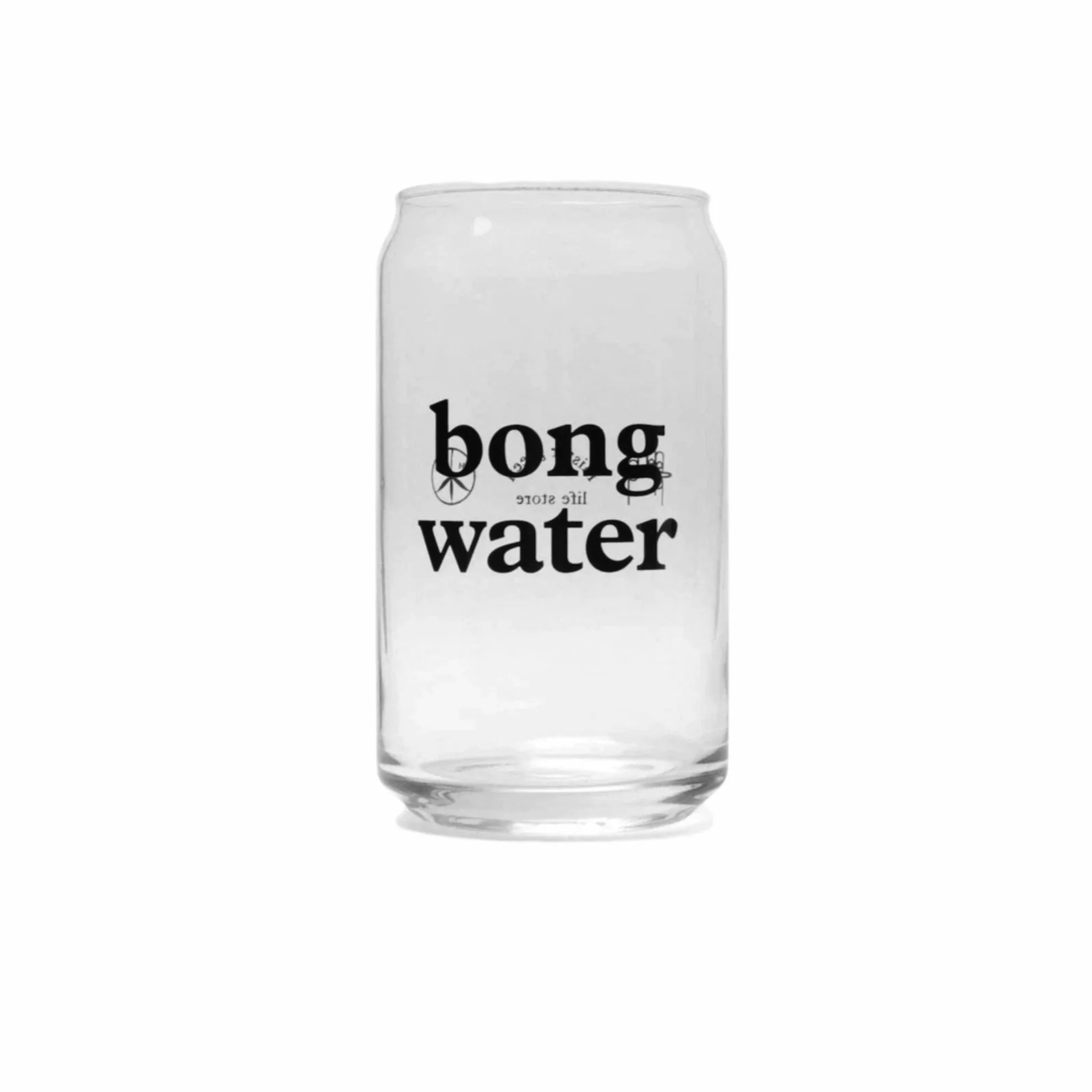 Mister Green Bong Water Glass (Black Print)