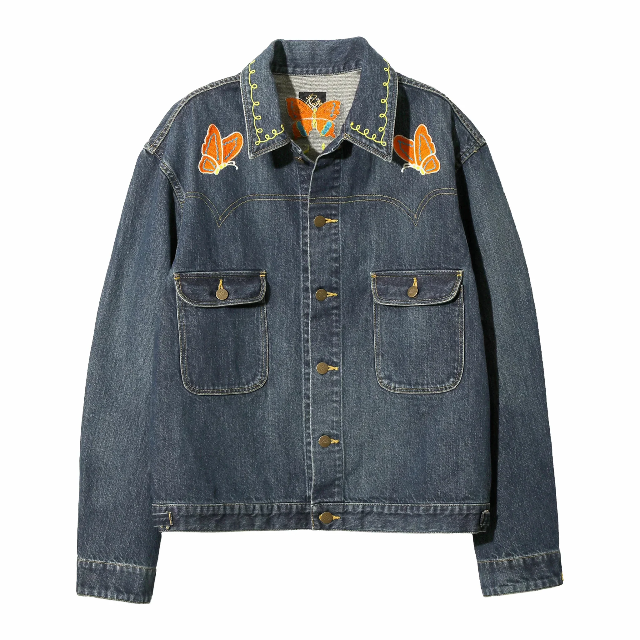 Needles Papillon Emb. Jean Jacket - 12oz Denim (Indigo)