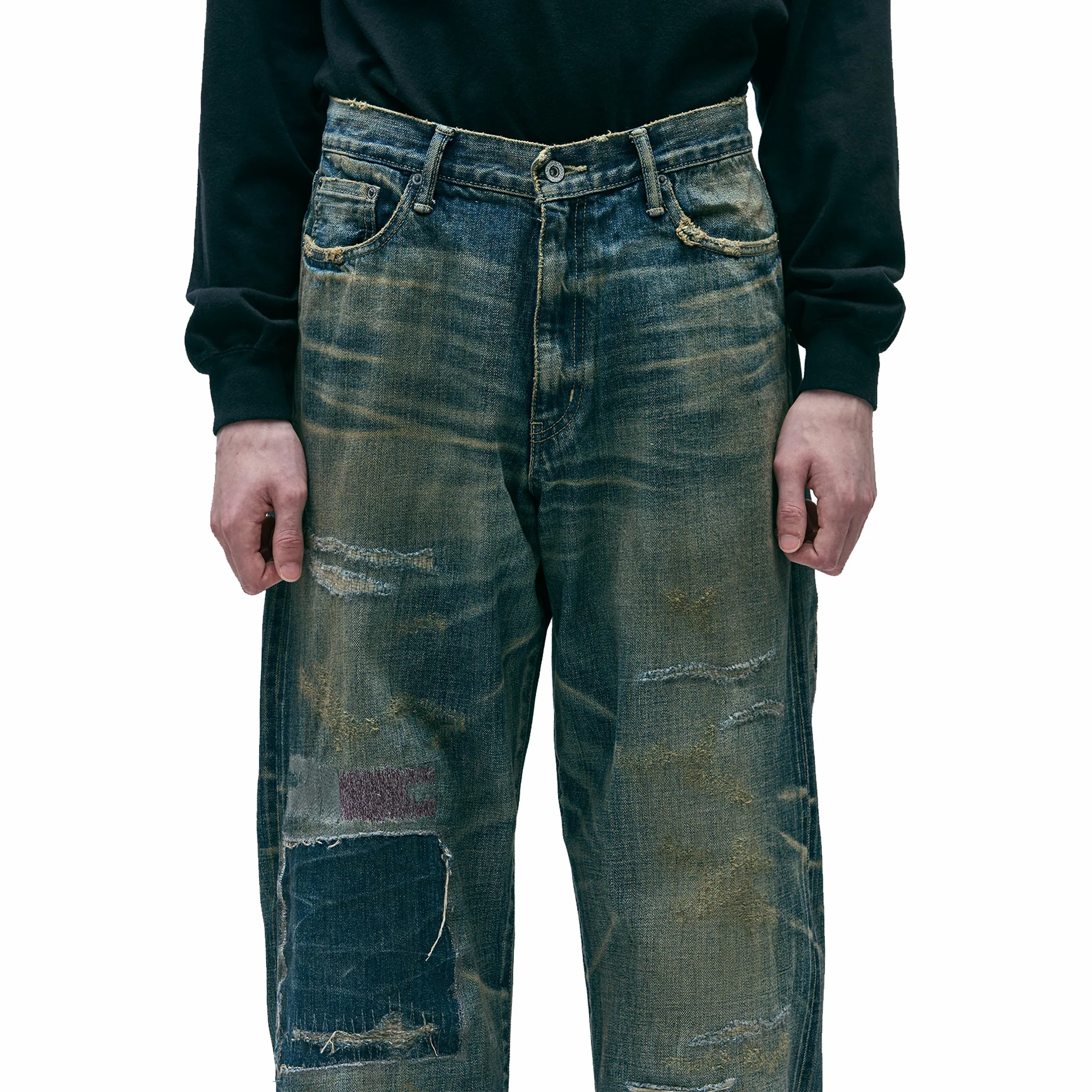 Neighborhood Savage Denim DP Wide Pants (Indigo)