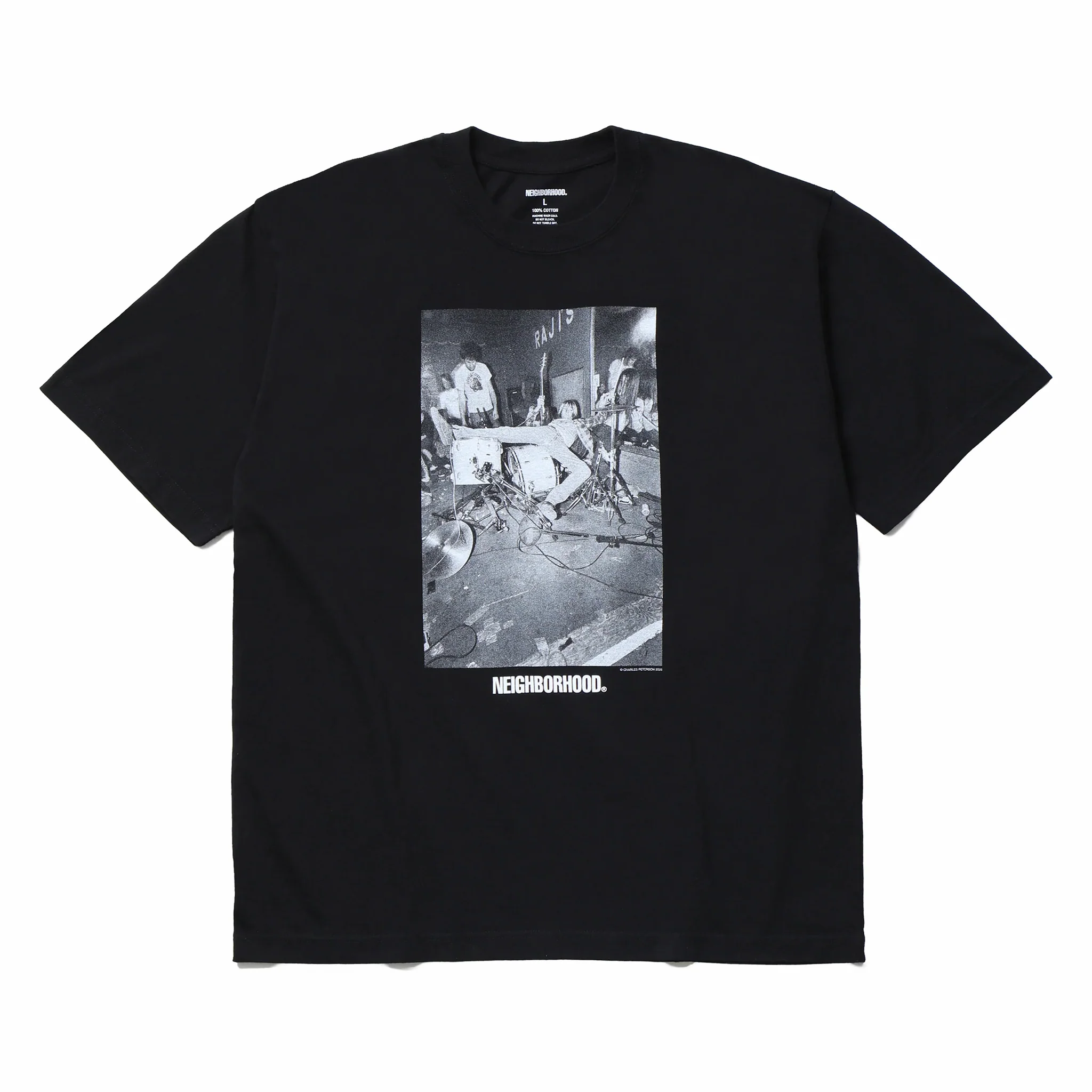 Neighborhood x Charles Peterson . Tee SS-3 (Black)