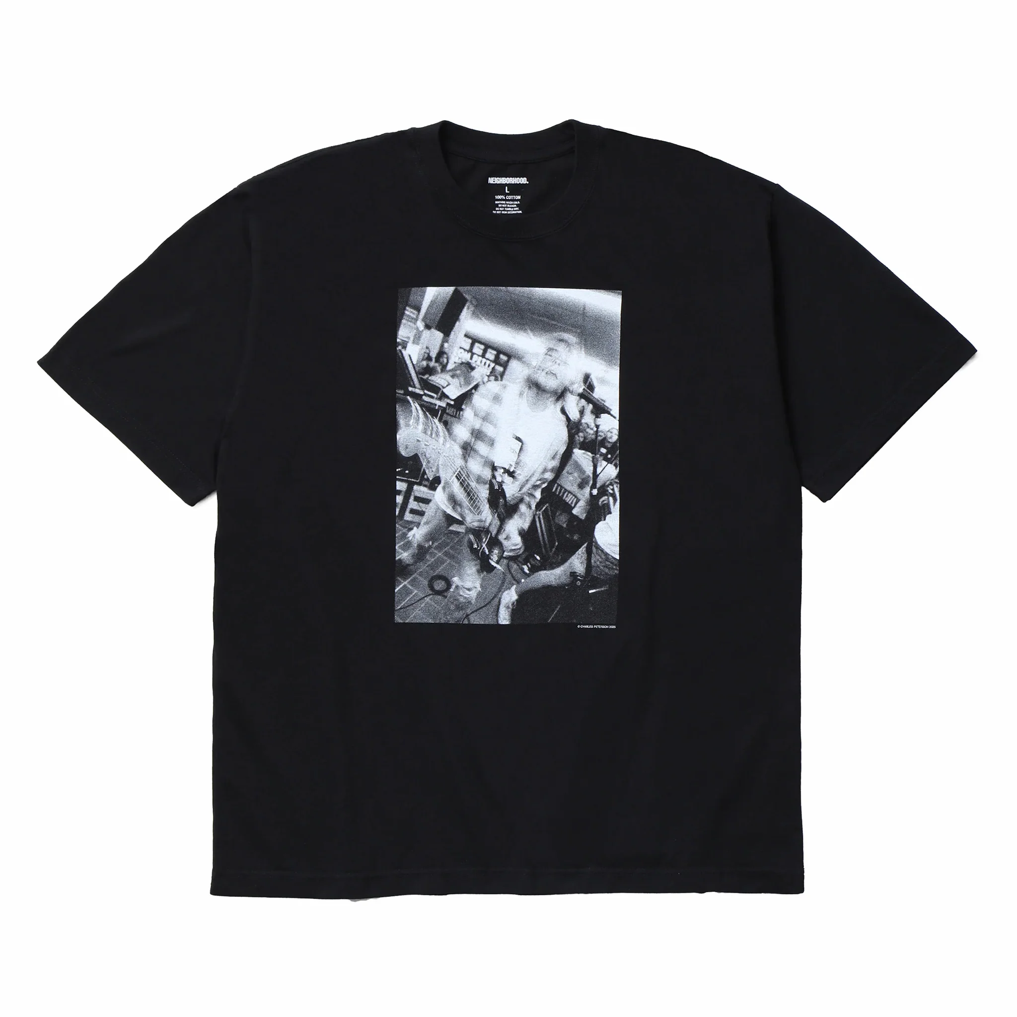 Neighborhood x Charles Peterson . Tee SS-5 (Black)
