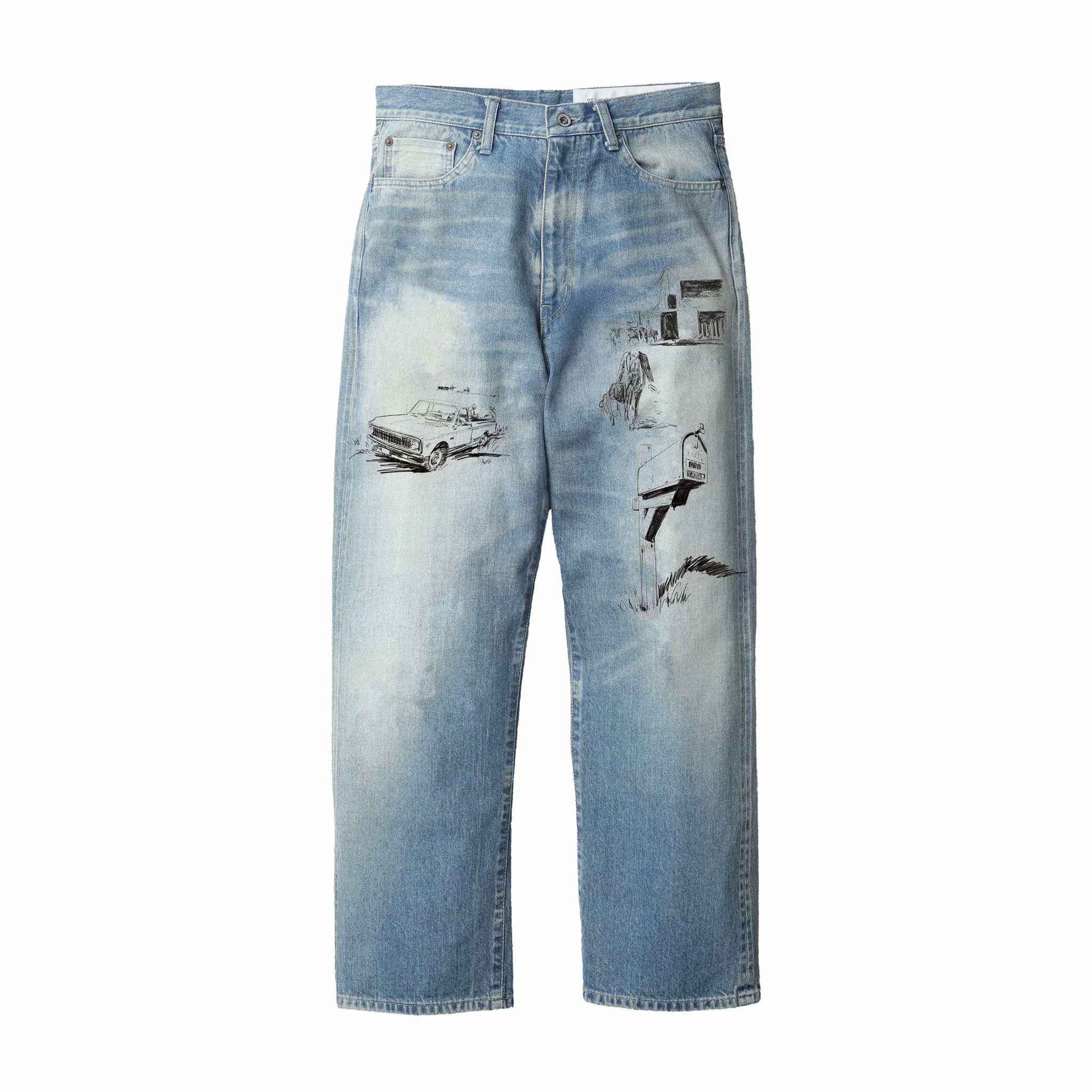 Neighborhood x OOTD . Washed DP Basic Denim Pants (Indigo)