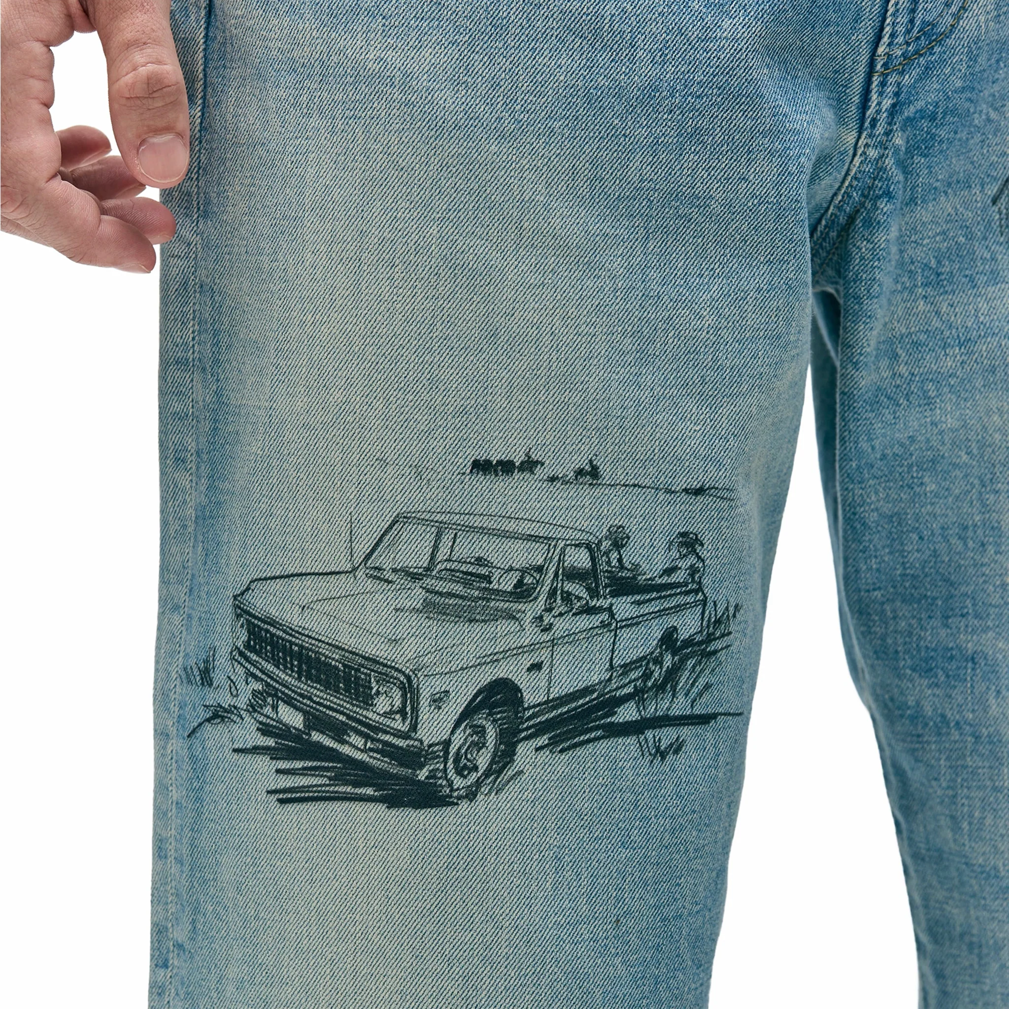 Neighborhood x OOTD . Washed DP Basic Denim Pants (Indigo)