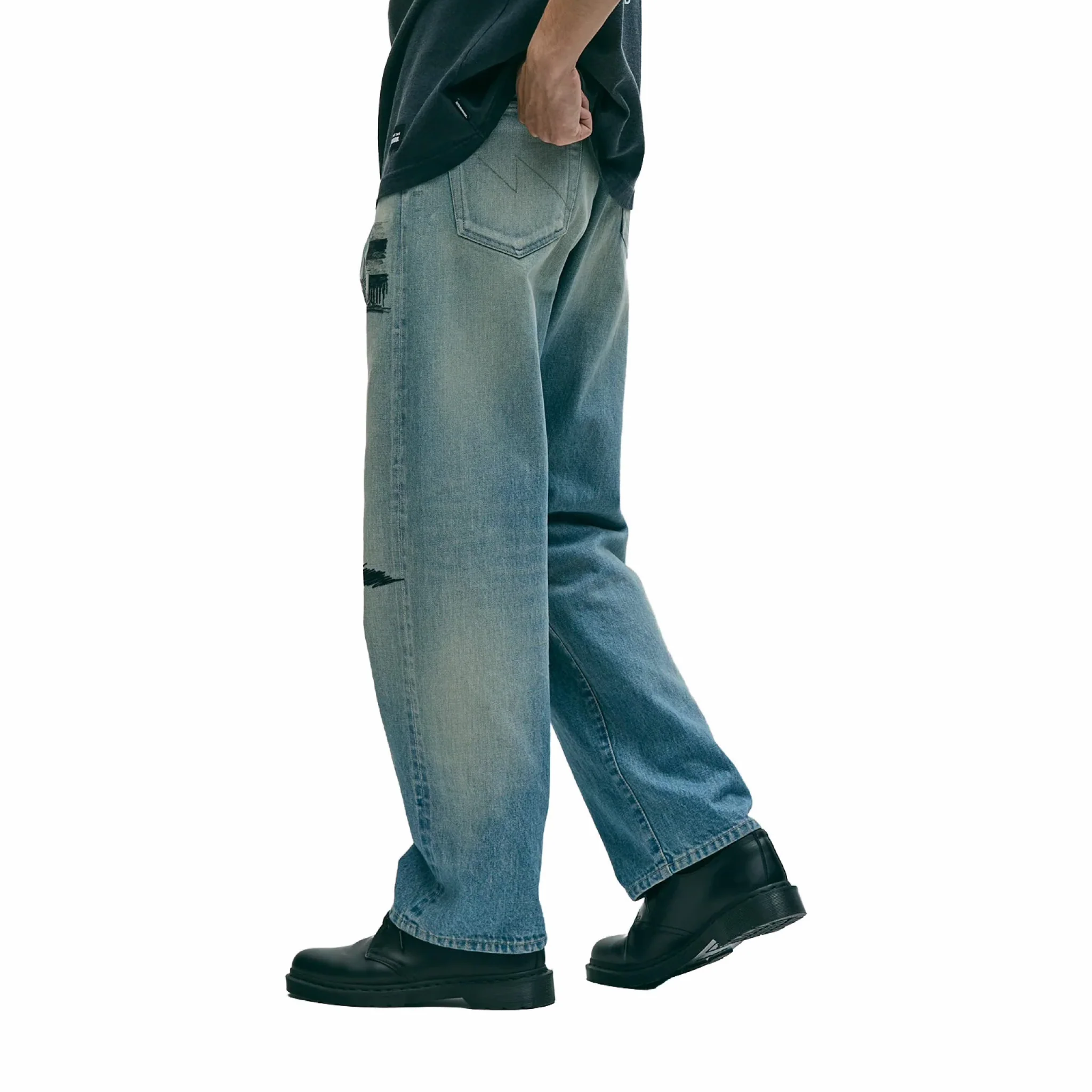 Neighborhood x OOTD . Washed DP Basic Denim Pants (Indigo)