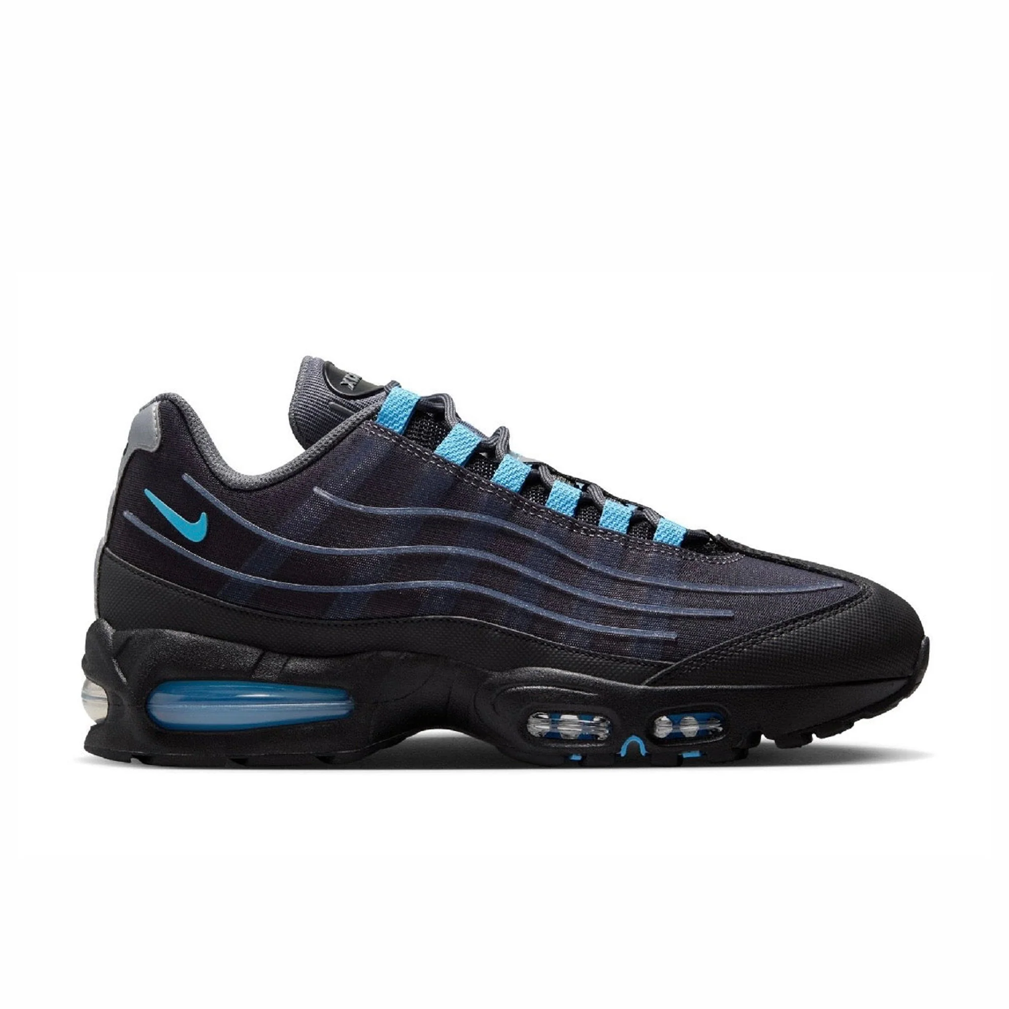 Nike Men's Air Max 95 Tech (Black/University Blue)