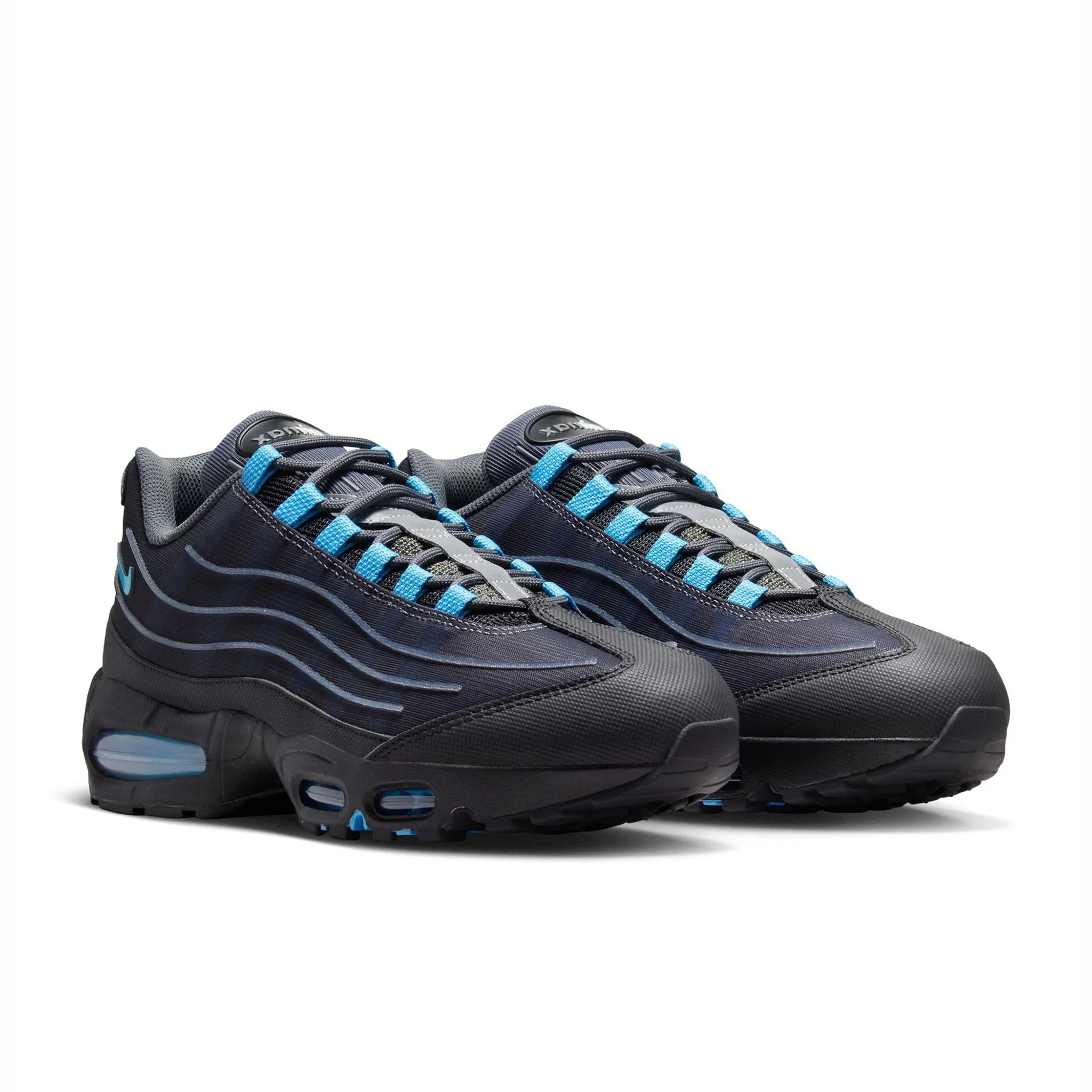 Nike Men's Air Max 95 Tech (Black/University Blue)