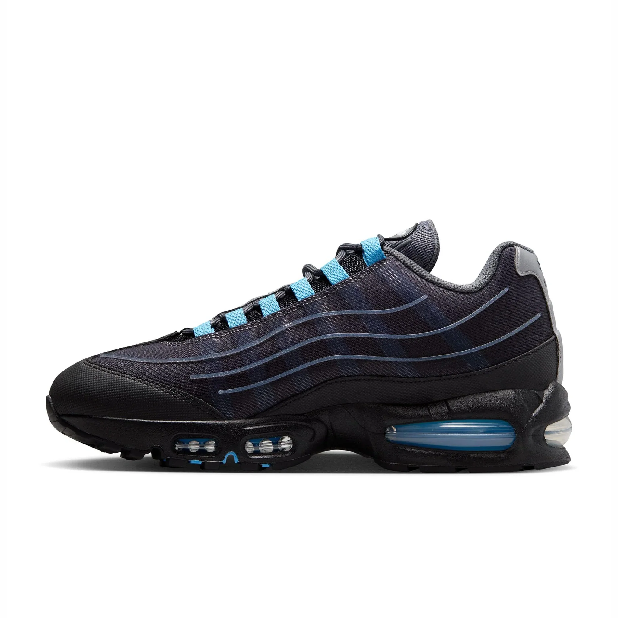 Nike Men's Air Max 95 Tech (Black/University Blue)