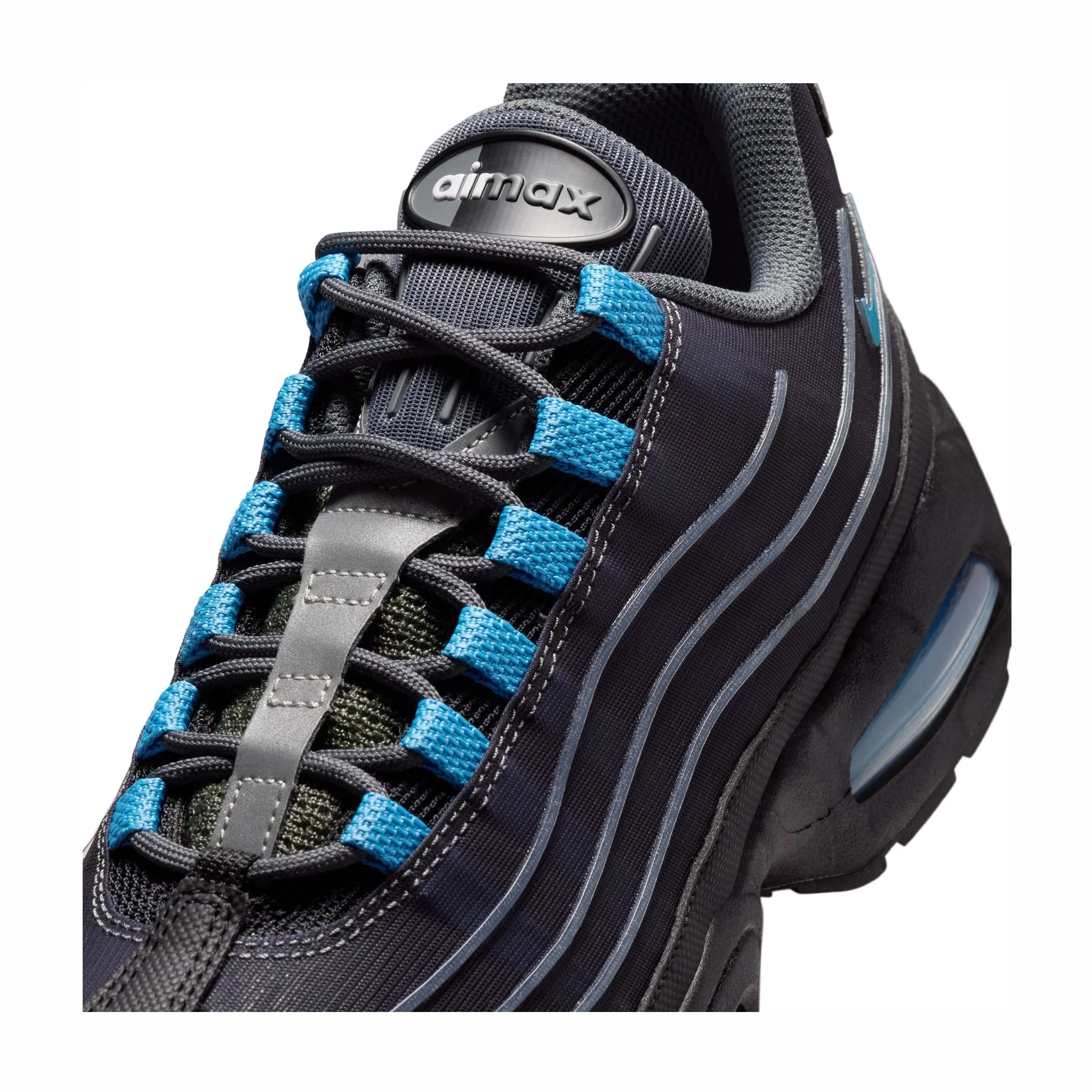 Nike Men's Air Max 95 Tech (Black/University Blue)