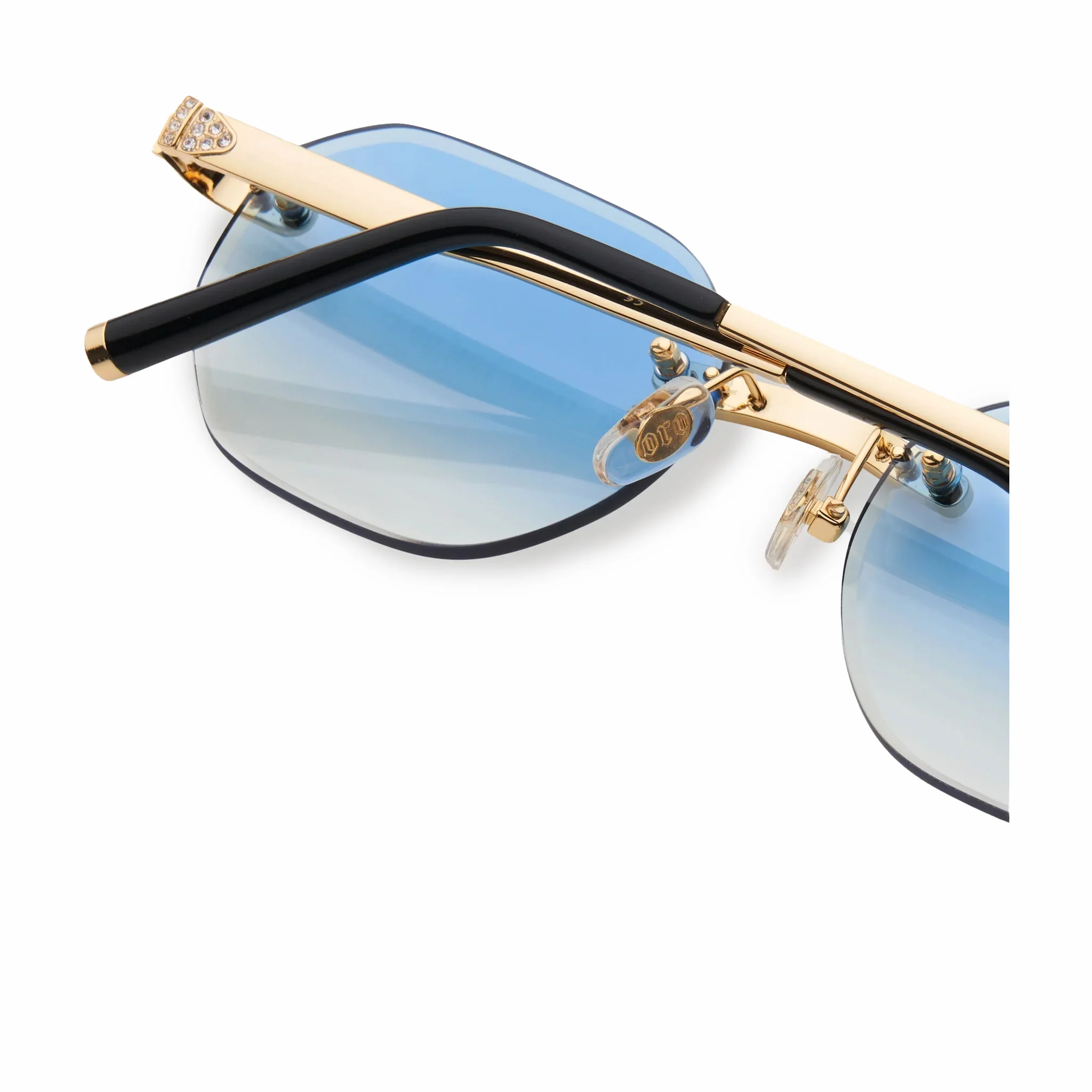 James Oro Iced Blue Tint Opus (Blue Tint/Gold Frame)