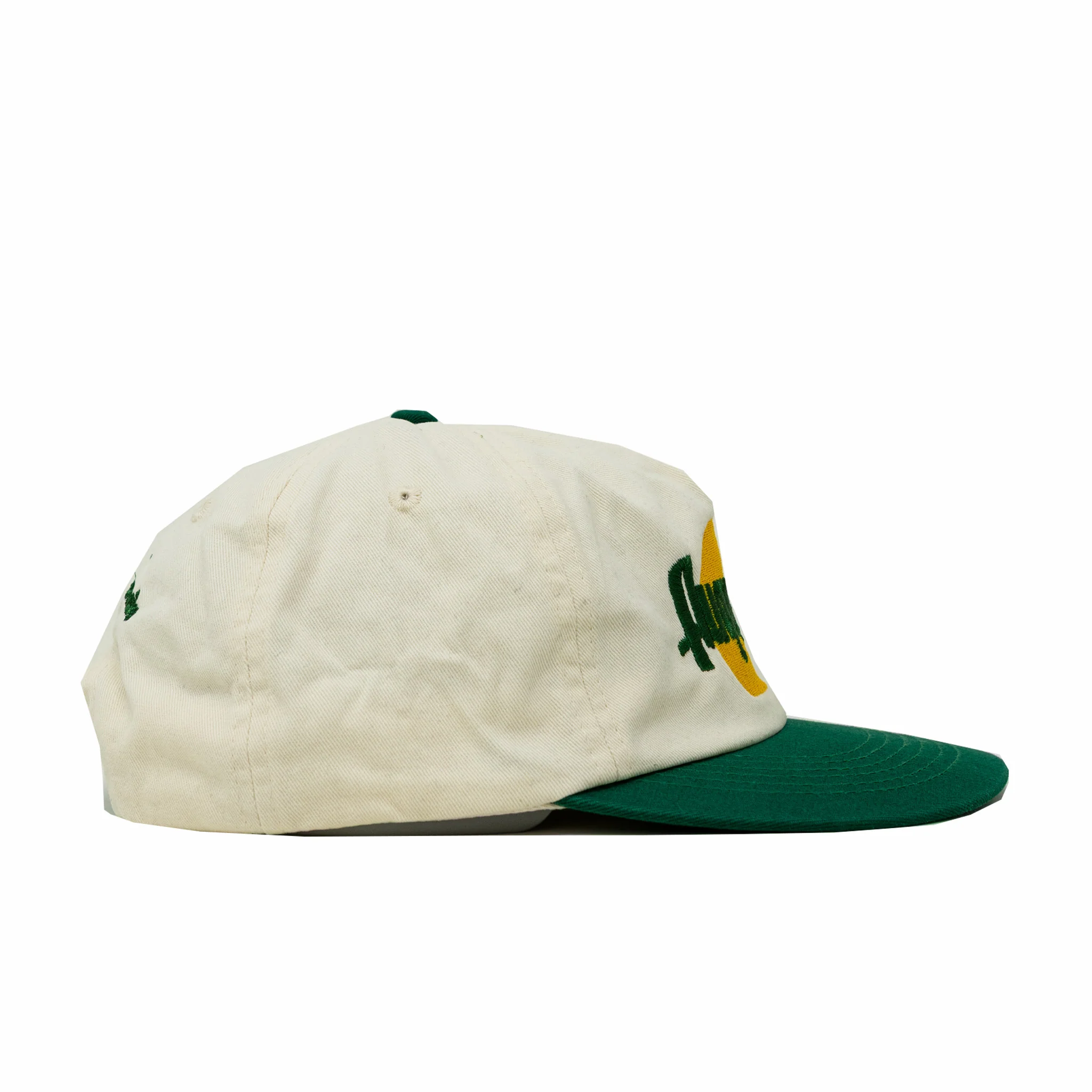 August Inn "Oxford" Five Panel Cap (Natural/Green)