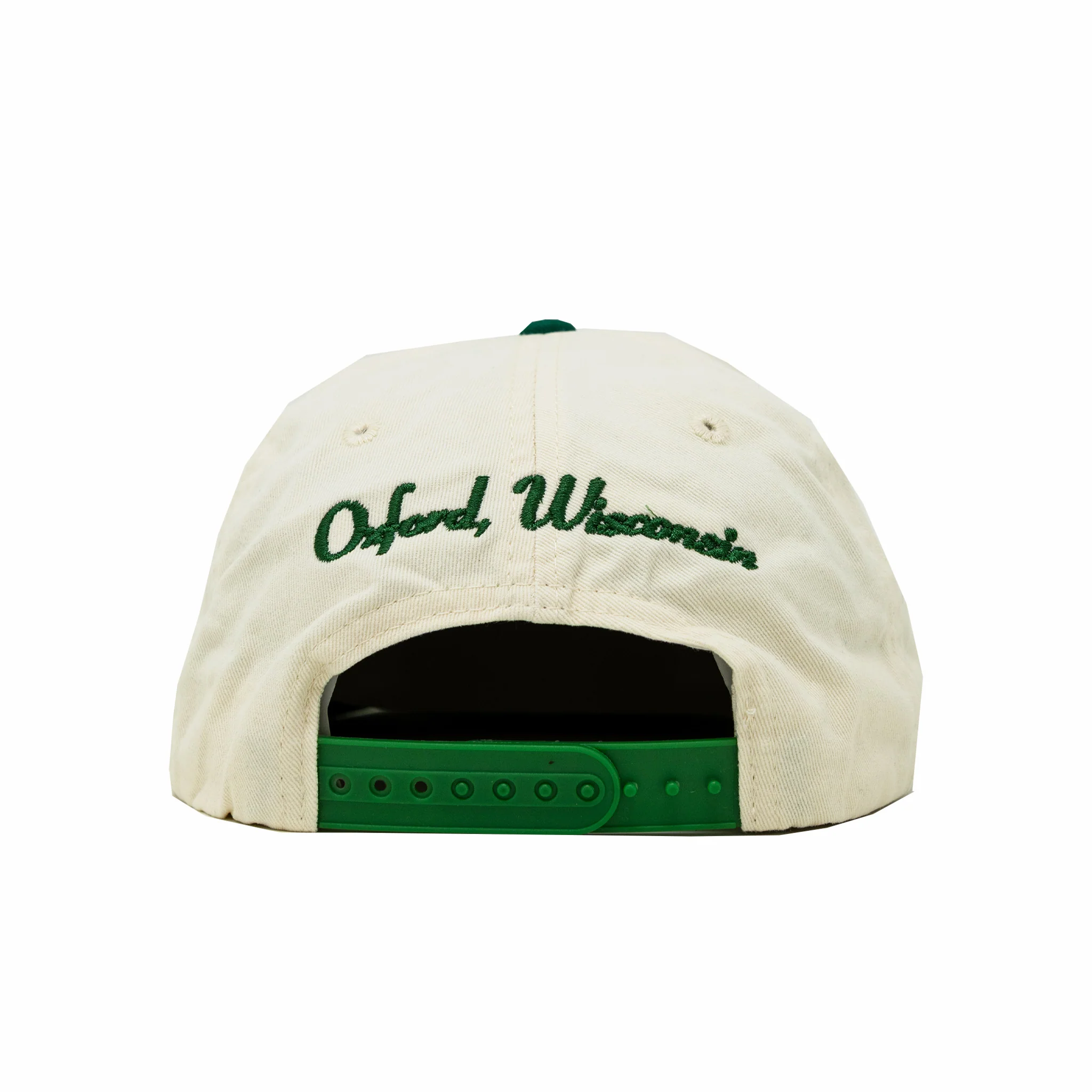 August Inn "Oxford" Five Panel Cap (Natural/Green)