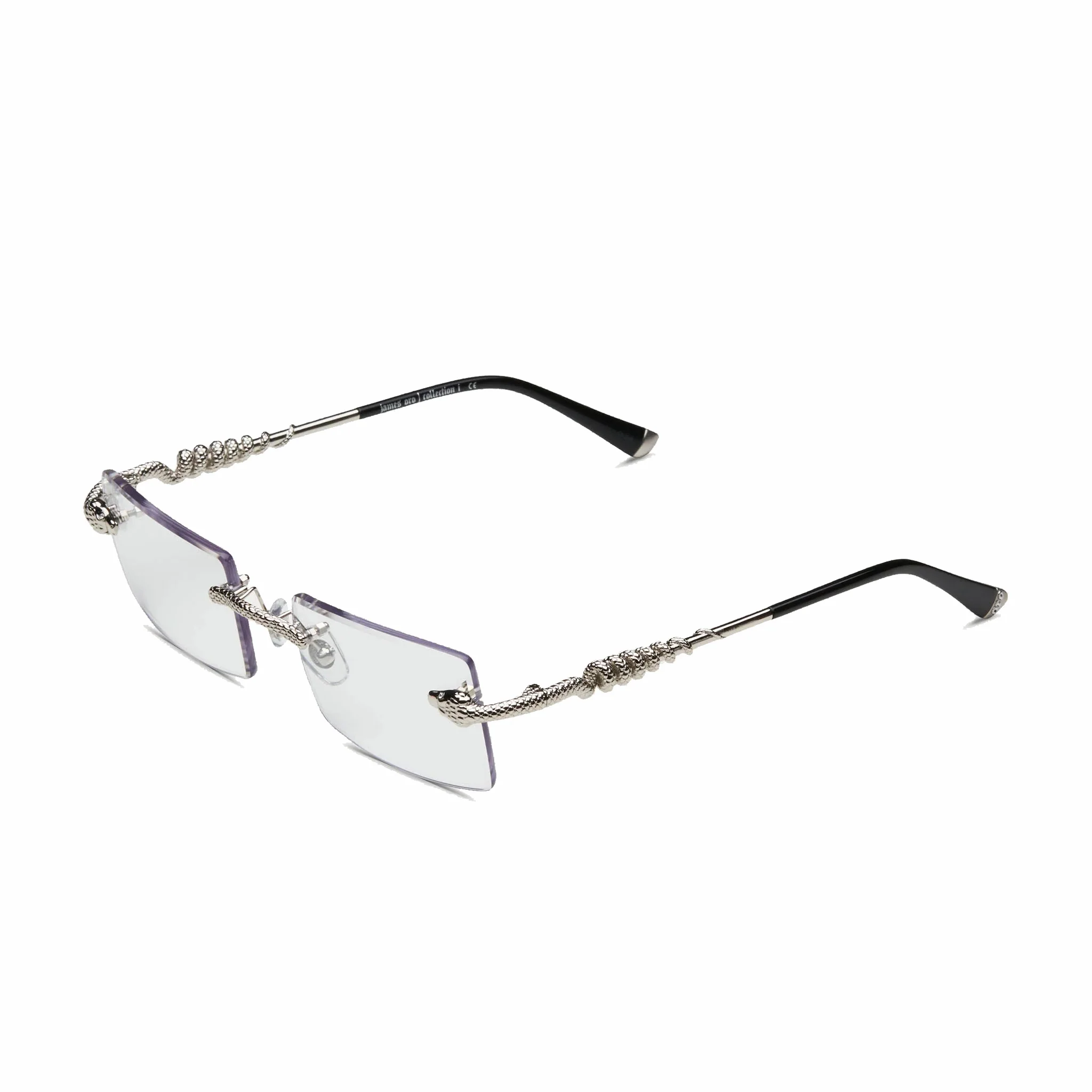 James Oro Clear Silver Serpent "Authentic" (Clear Tint/Silver Frame)