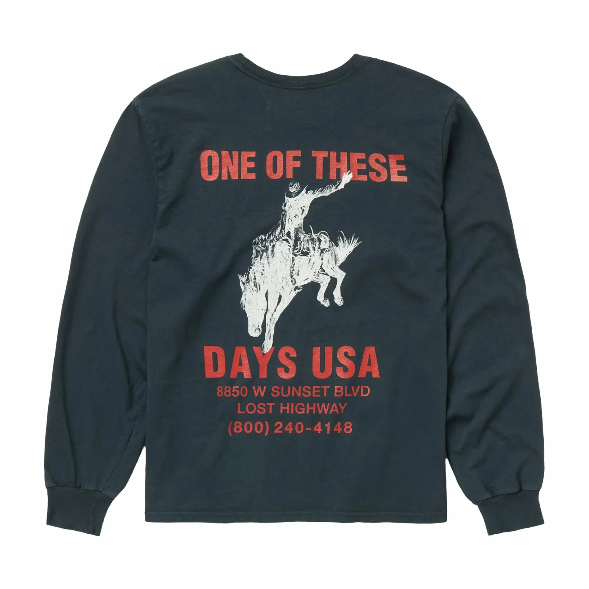 One Of These Days Break On Through Long Sleeve T-Shirt (Black)